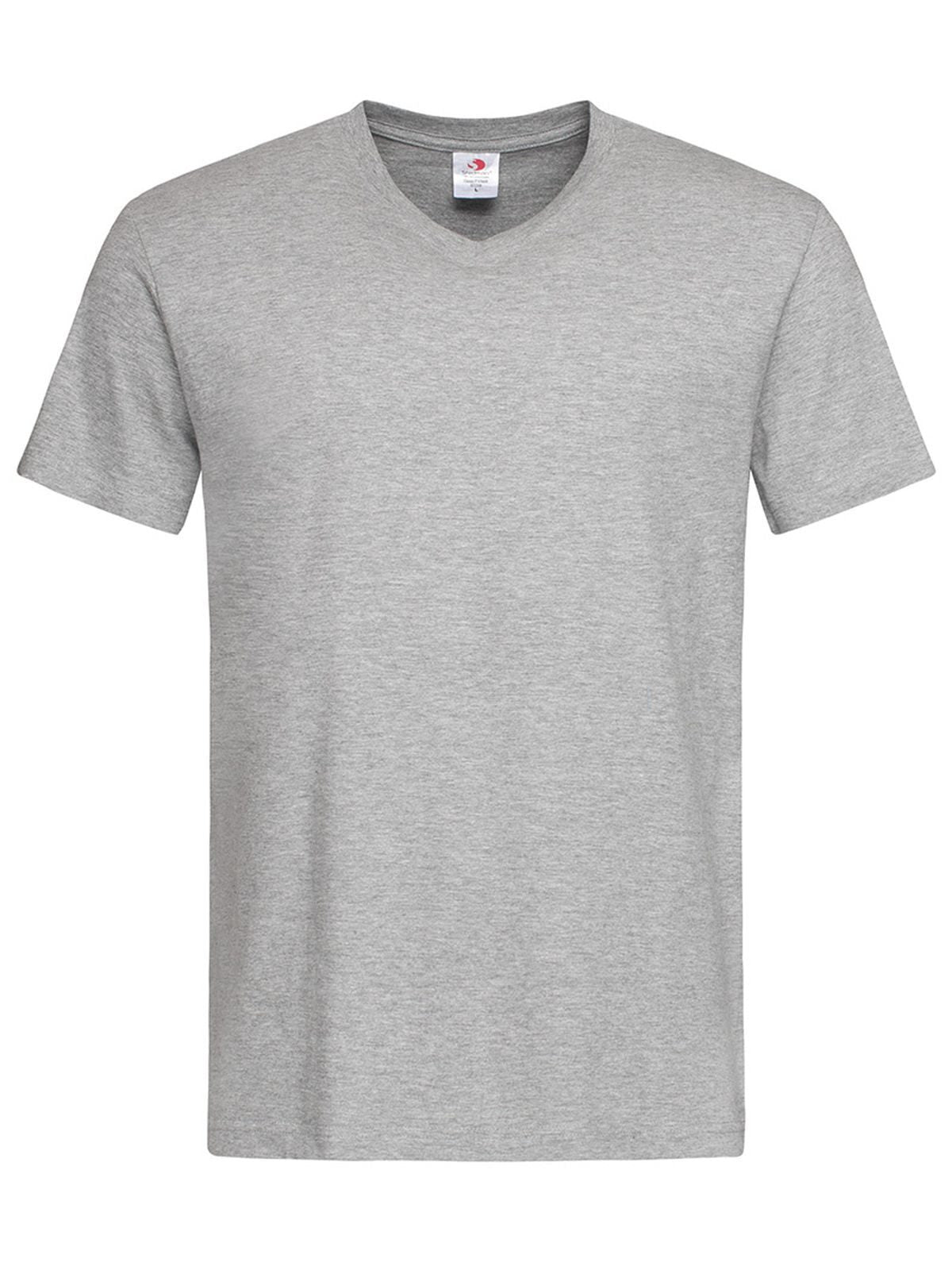 T-SHIRT CLASSIC-T V-NECK - STEDMANGrigio Melange