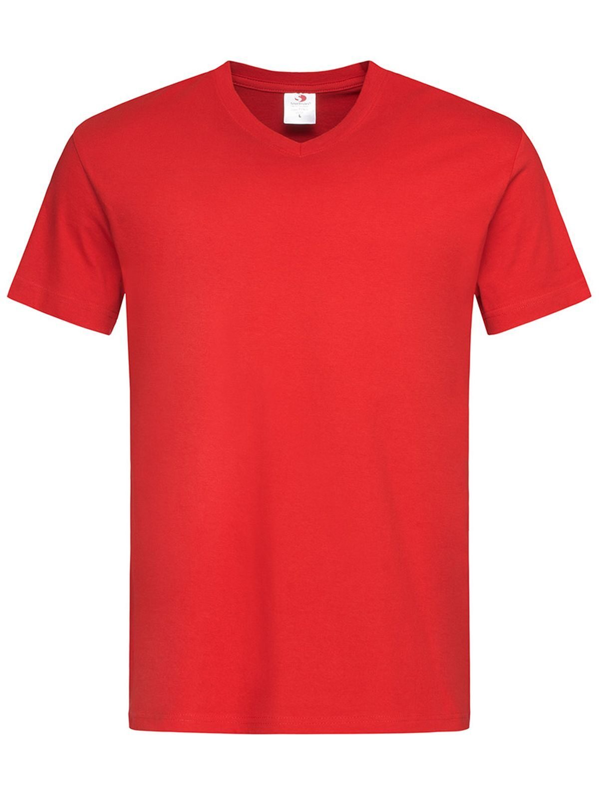T-SHIRT CLASSIC-T V-NECK - STEDMANRosso Scarlatto