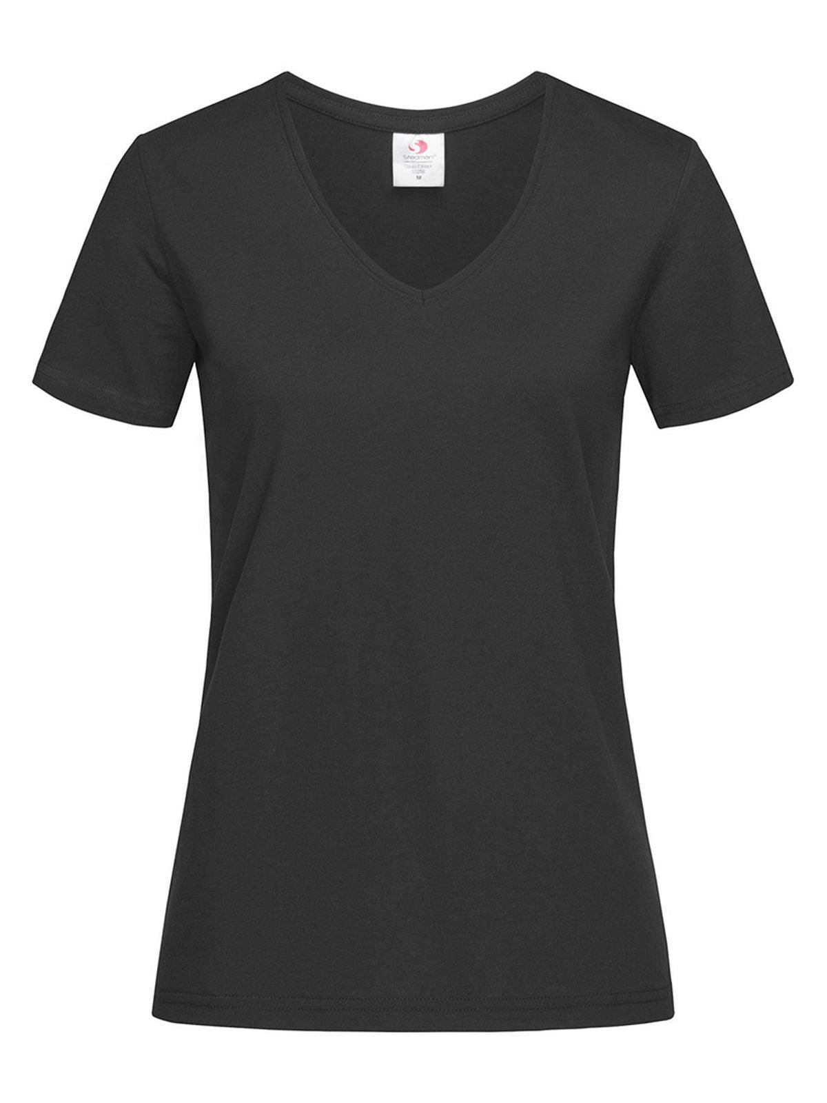 T-SHIRT CLASSIC-T V-NECK - STEDMANNero Opaco