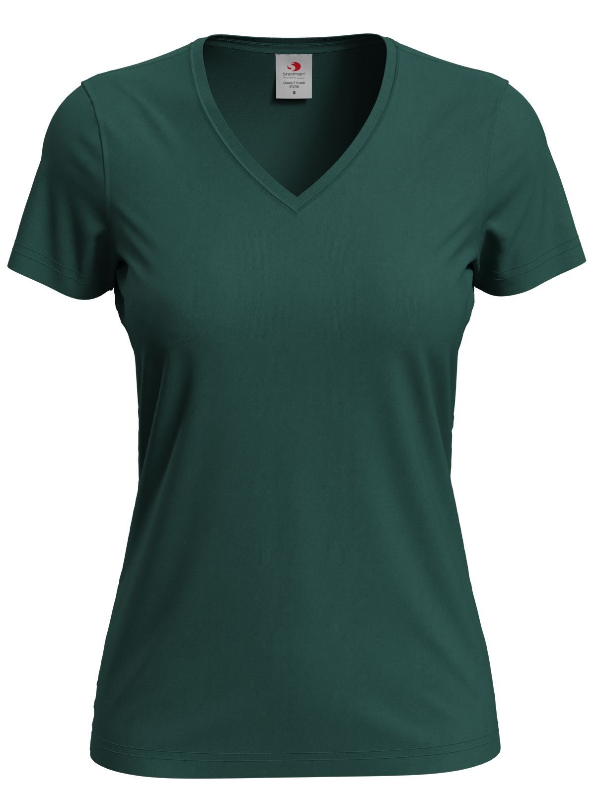 T-SHIRT CLASSIC-T V-NECK - STEDMANVerde Bottiglia