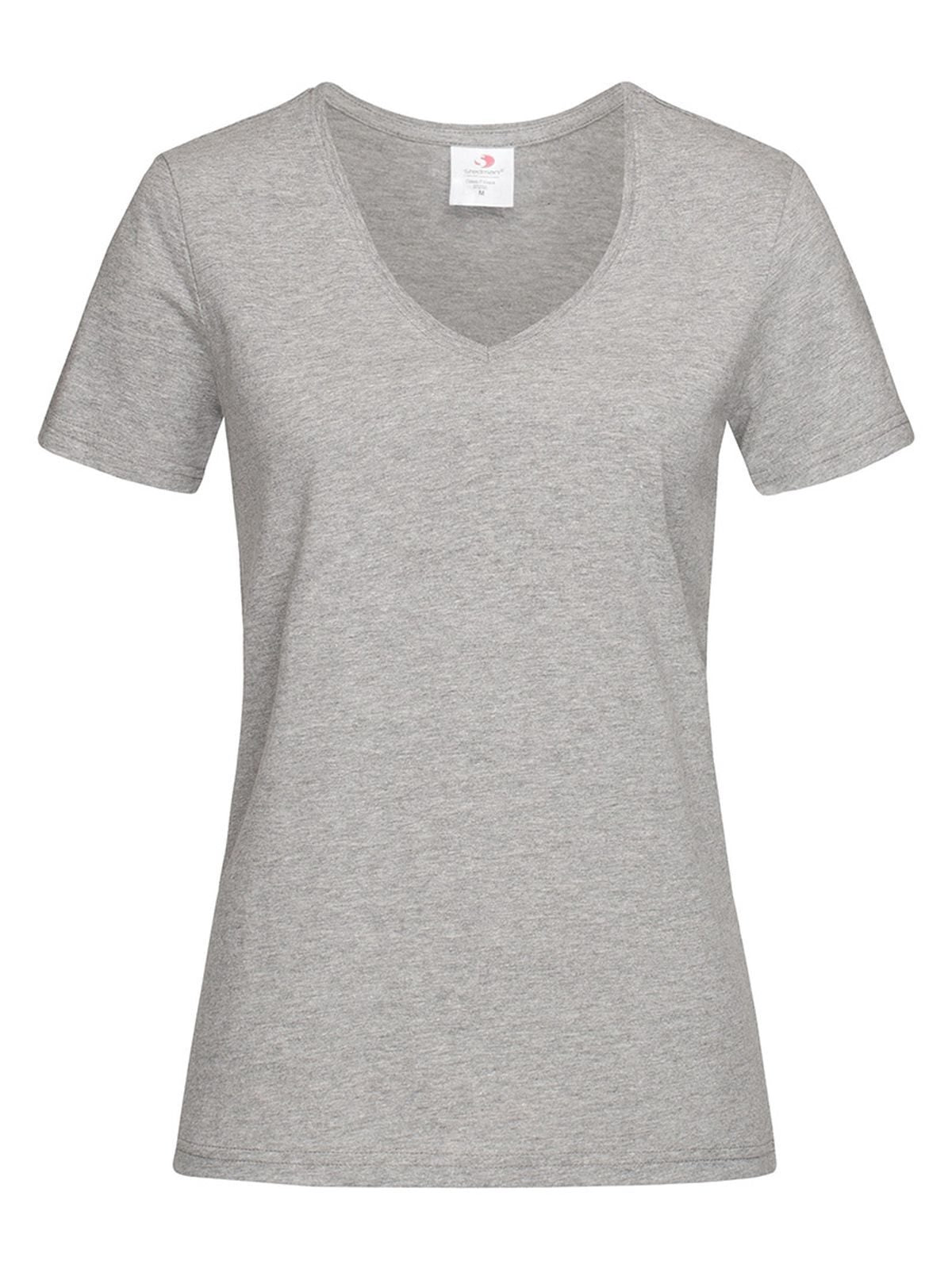 T-SHIRT CLASSIC-T V-NECK - STEDMANGrigio Melange