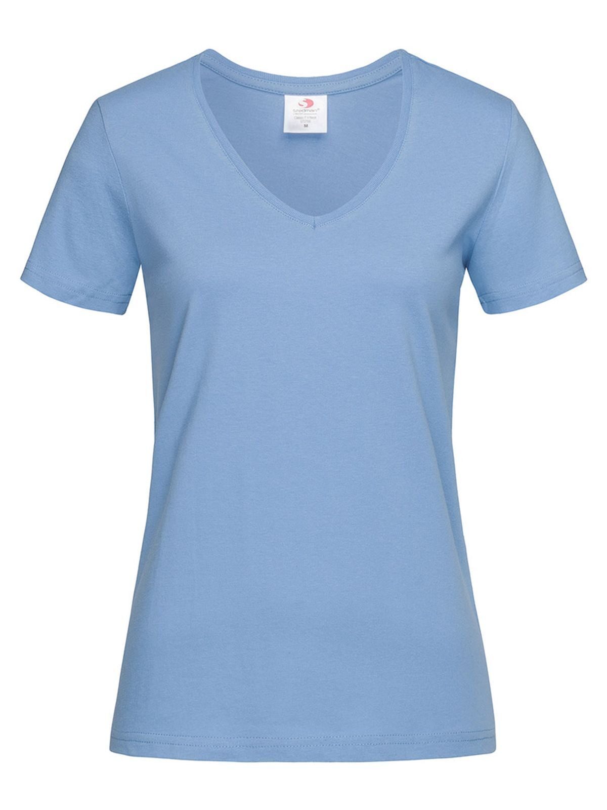 T-SHIRT CLASSIC-T V-NECK - STEDMANBlu Chiaro