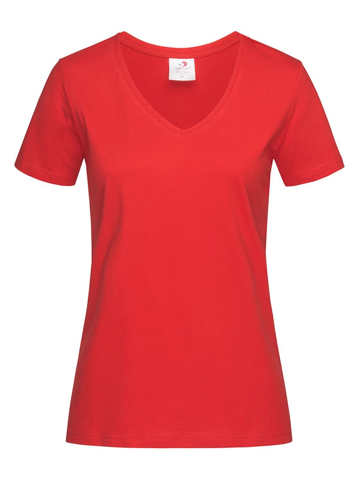 T-SHIRT CLASSIC-T V-NECK - STEDMANRosso Scarlatto