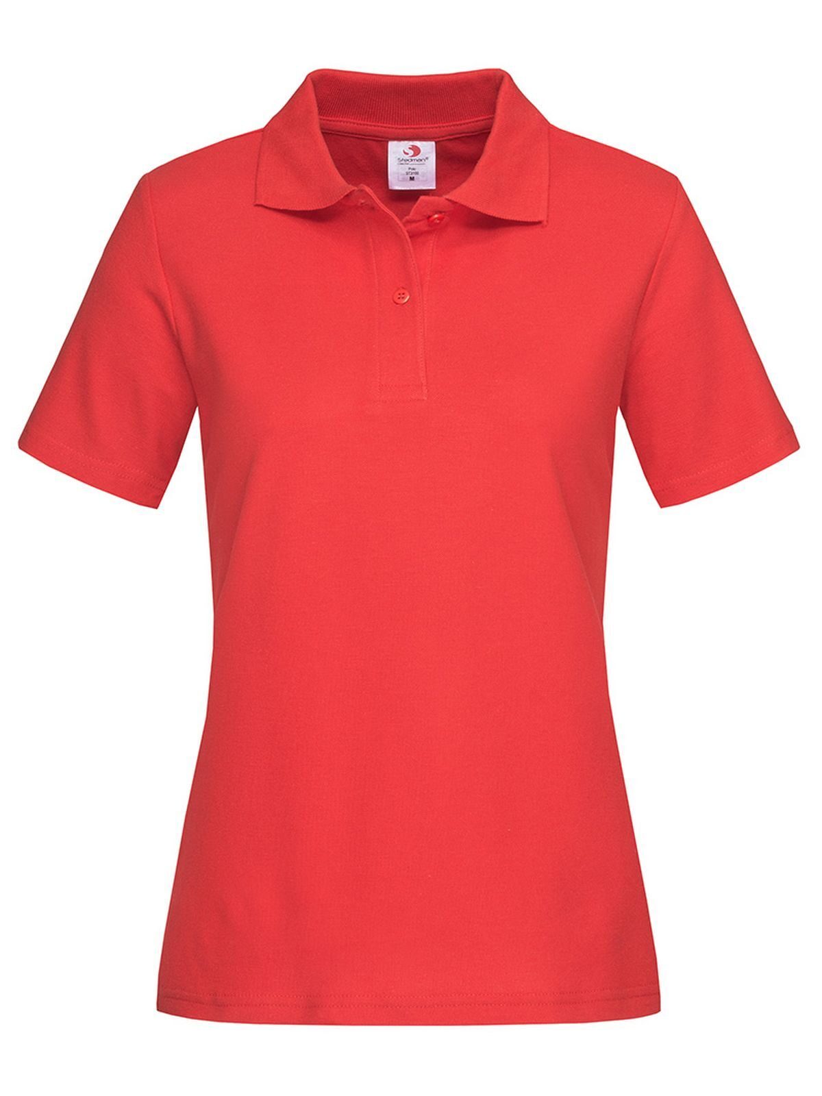 POLO DONNA MANICHE CORTE - STEDMANRosso Scarlatto