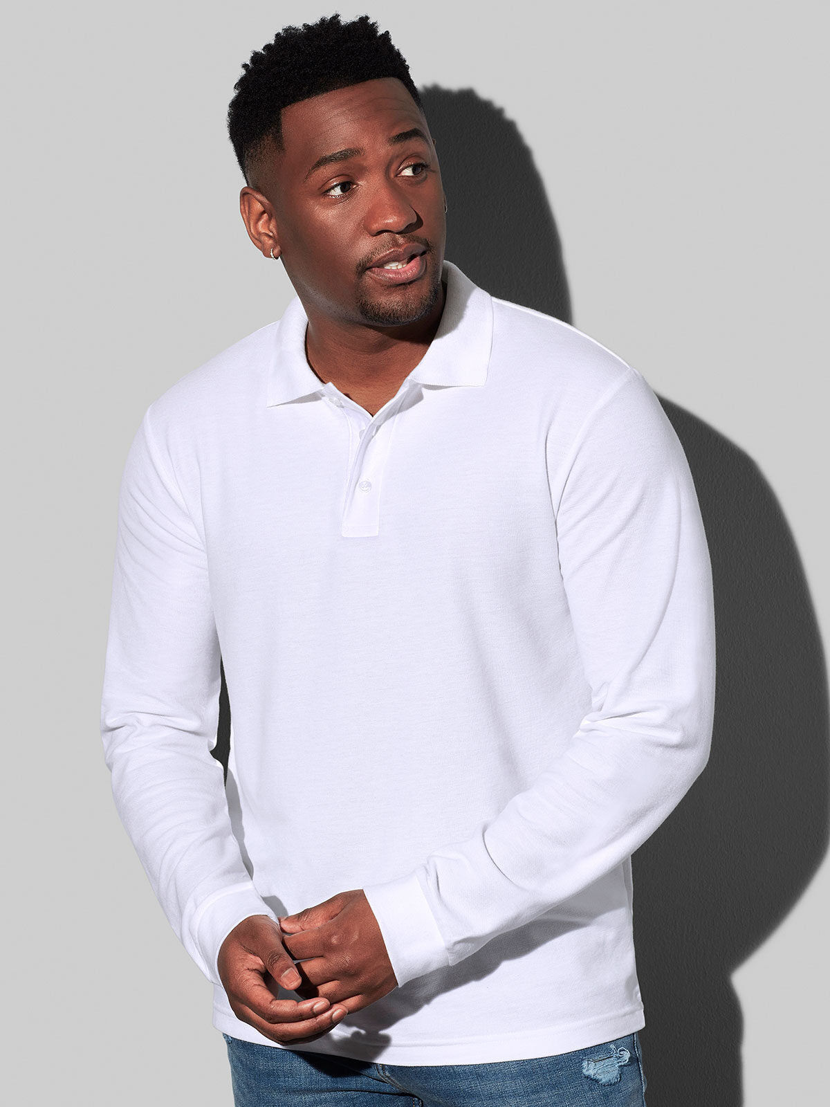 POLO LONG SLEEVE- STEDMAN fronte