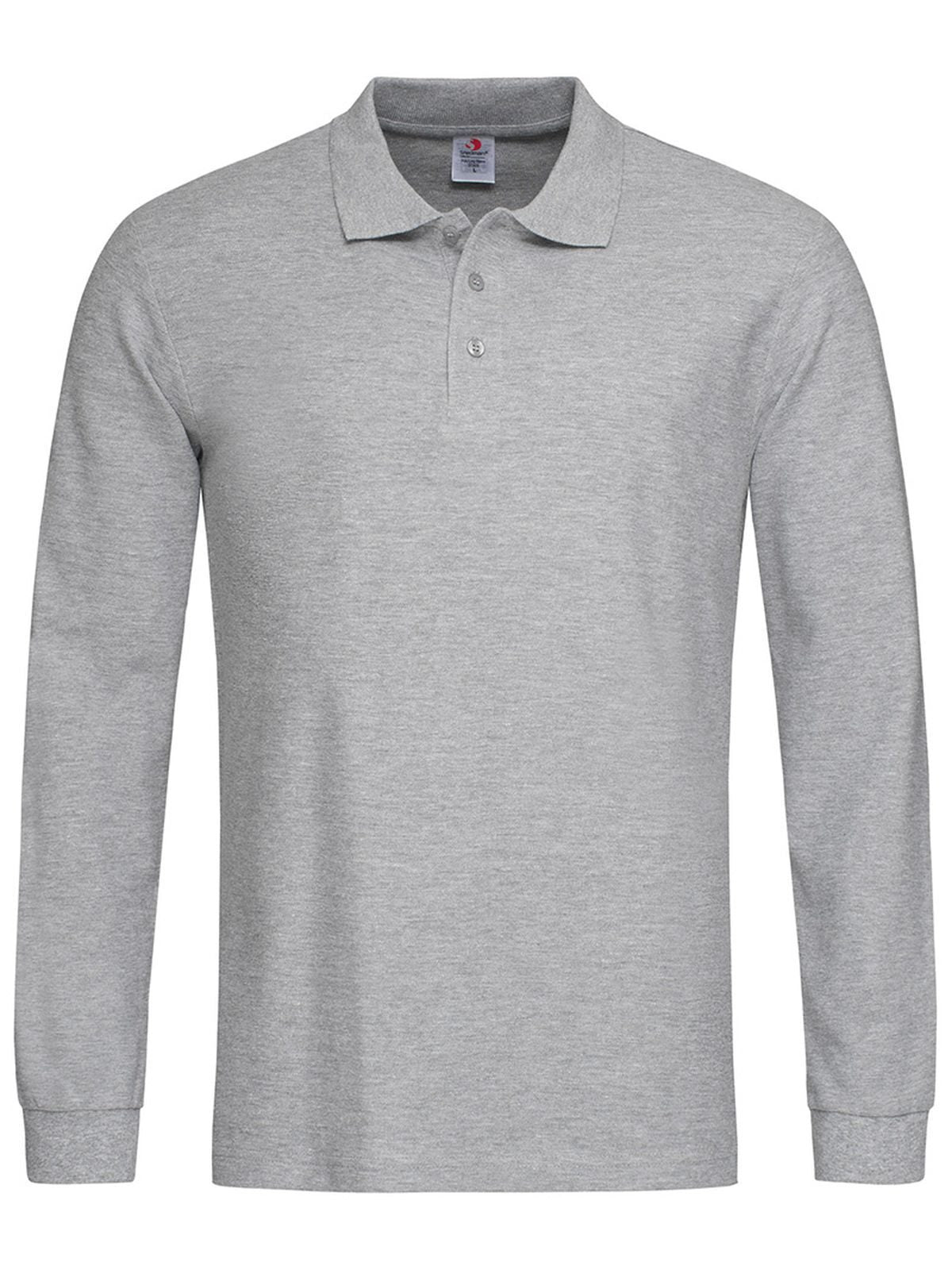 POLO LONG SLEEVE- STEDMANGrigio Melange