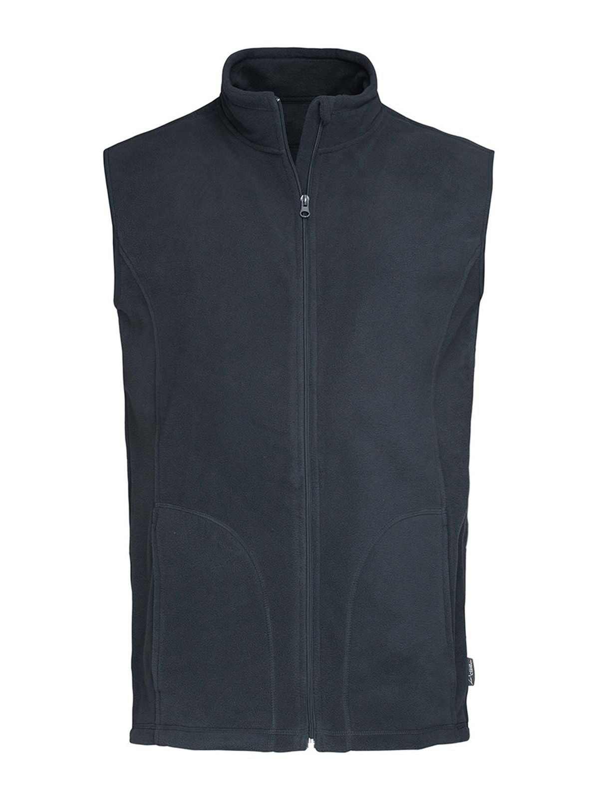PILE SMANICATO CON ZIP ACTIVE FLEECE VEST - STEDMANBlu Mezzanotte
