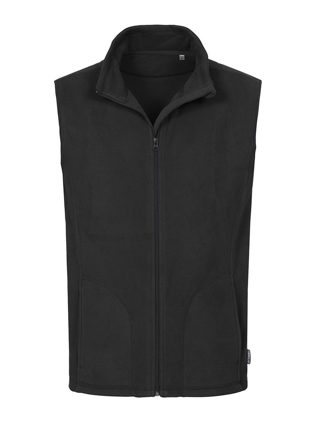 PILE SMANICATO CON ZIP ACTIVE FLEECE VEST - STEDMANNero Opaco