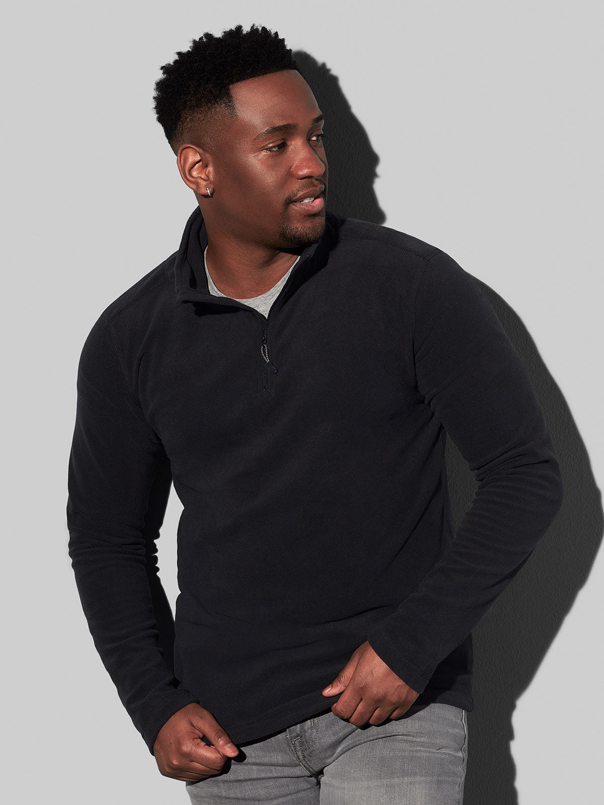 PILE CON MEZZA ZIP ACTIVE FLEECE HALF-ZIP - STEDMAN fronte