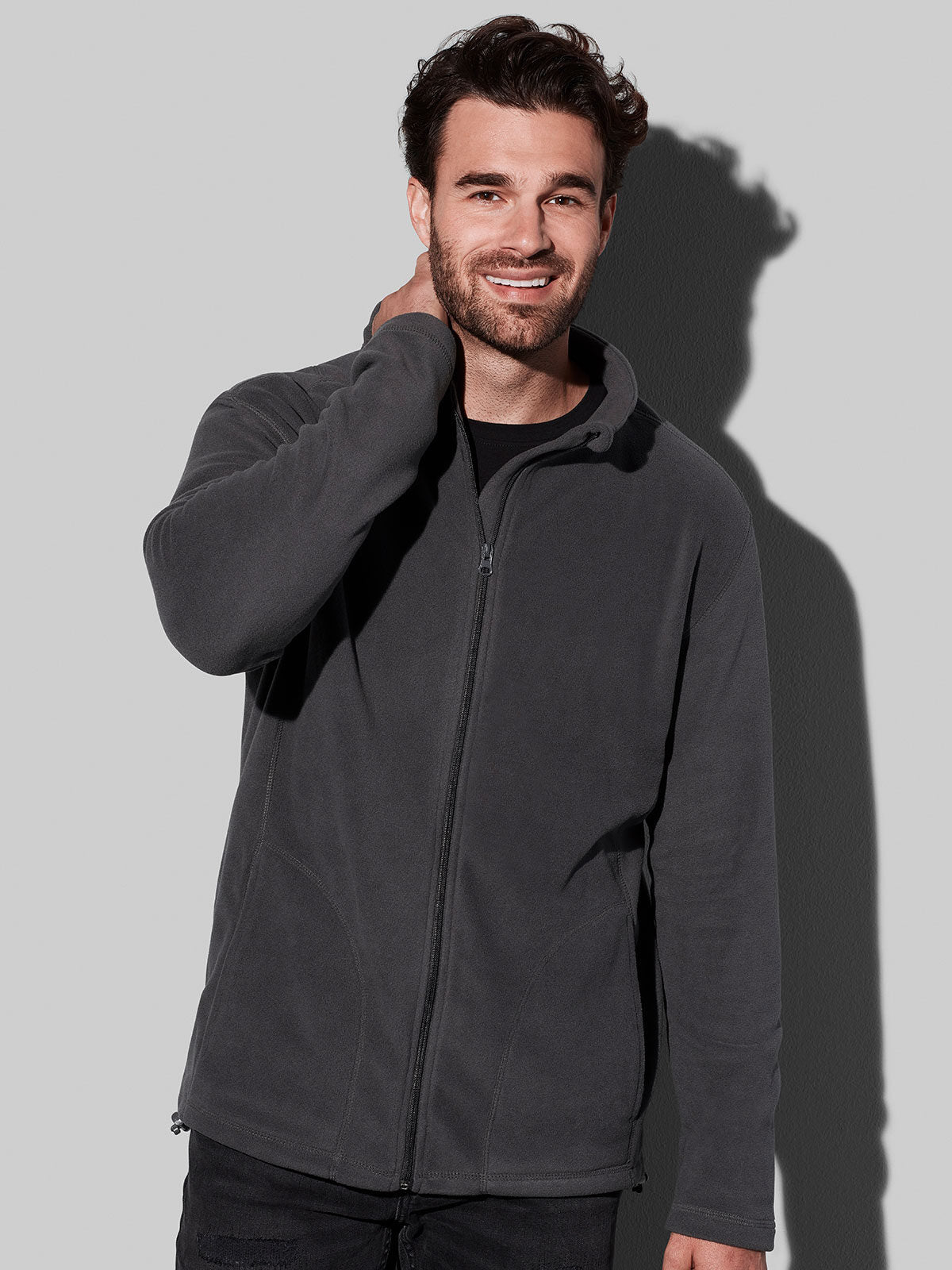 PILE CON ZIP ACTIVE FLEECE JACKET - STEDMAN fronte