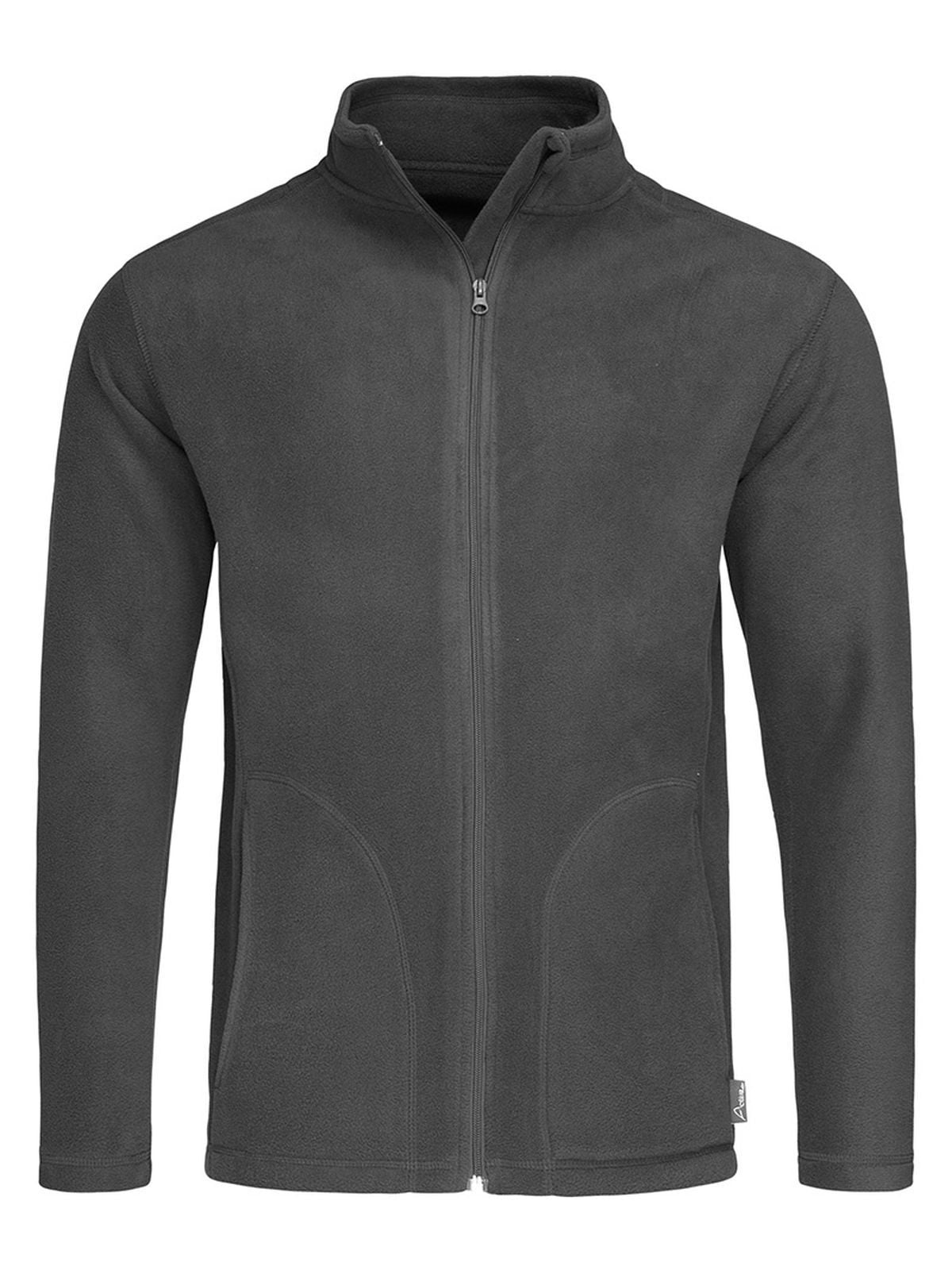 PILE CON ZIP ACTIVE FLEECE JACKET - STEDMAN laterale