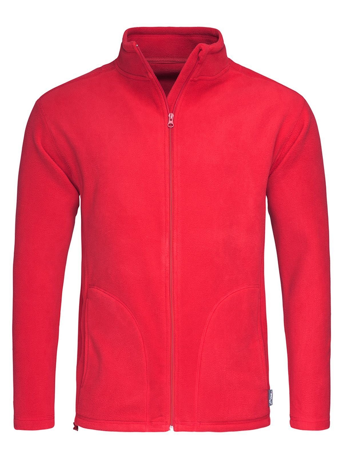 PILE CON ZIP ACTIVE FLEECE JACKET - STEDMANRosso Scarlatto