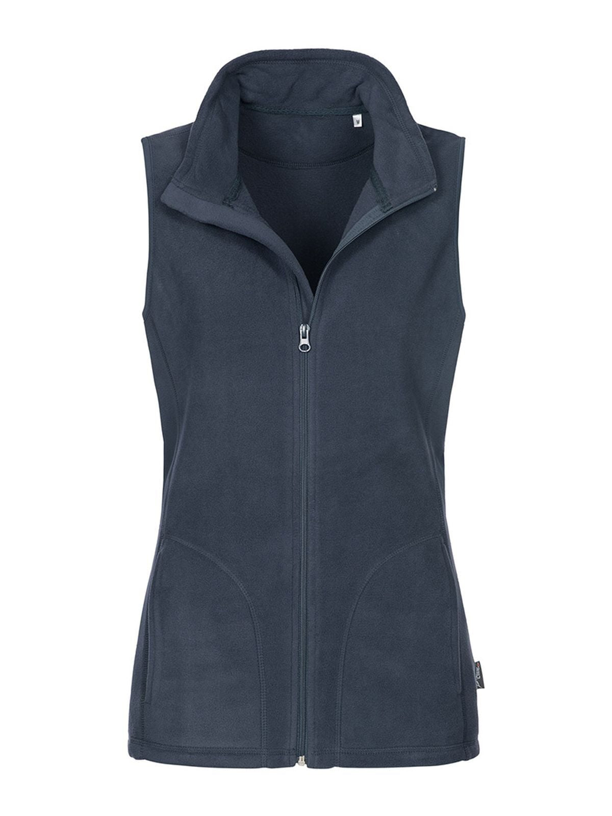 PILE SMANICATO DONNA CON ZIP ACTIVE FLEECE VEST - STEDMANBlu Mezzanotte