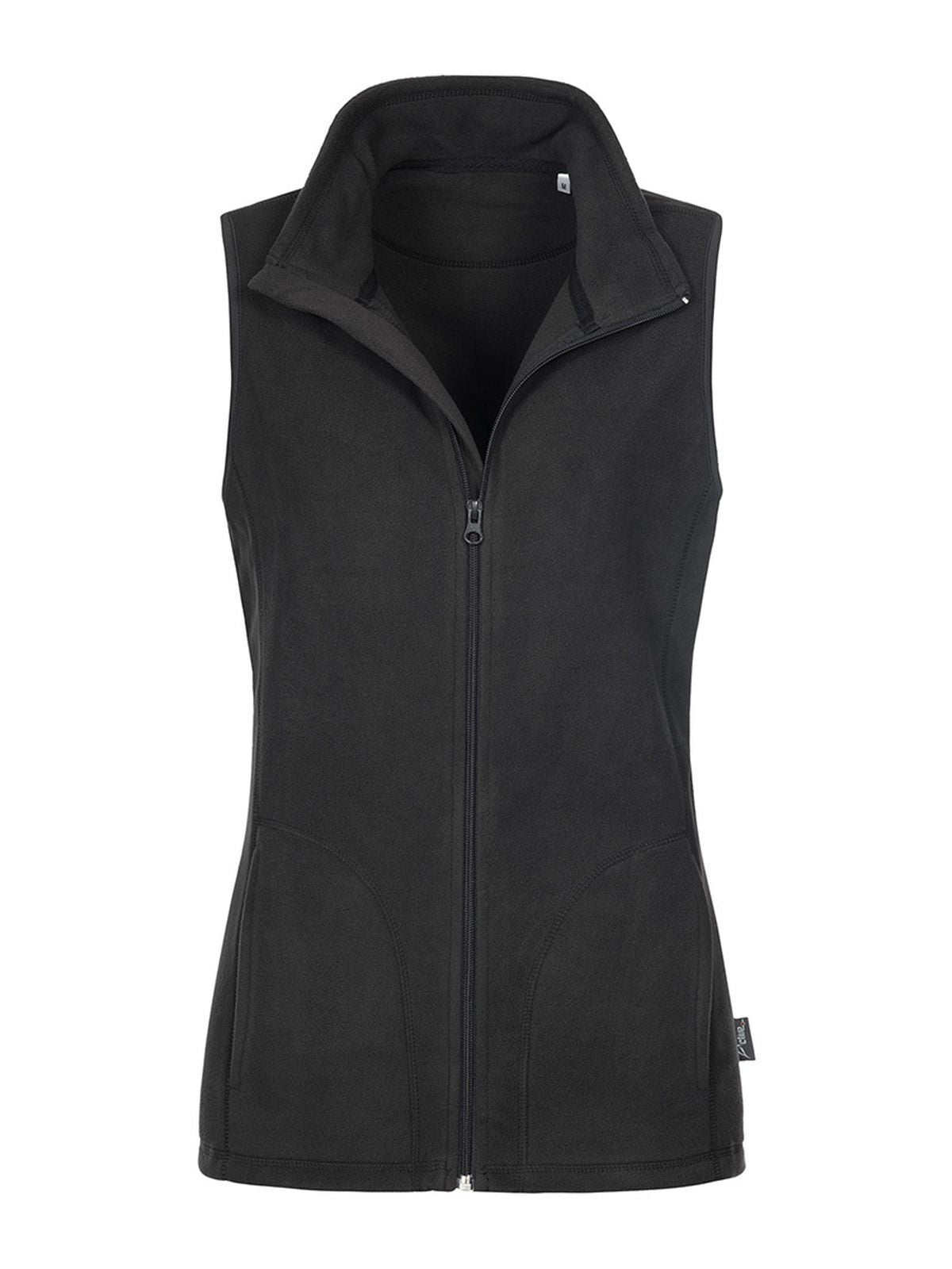 PILE SMANICATO DONNA CON ZIP ACTIVE FLEECE VEST - STEDMANNero Opaco