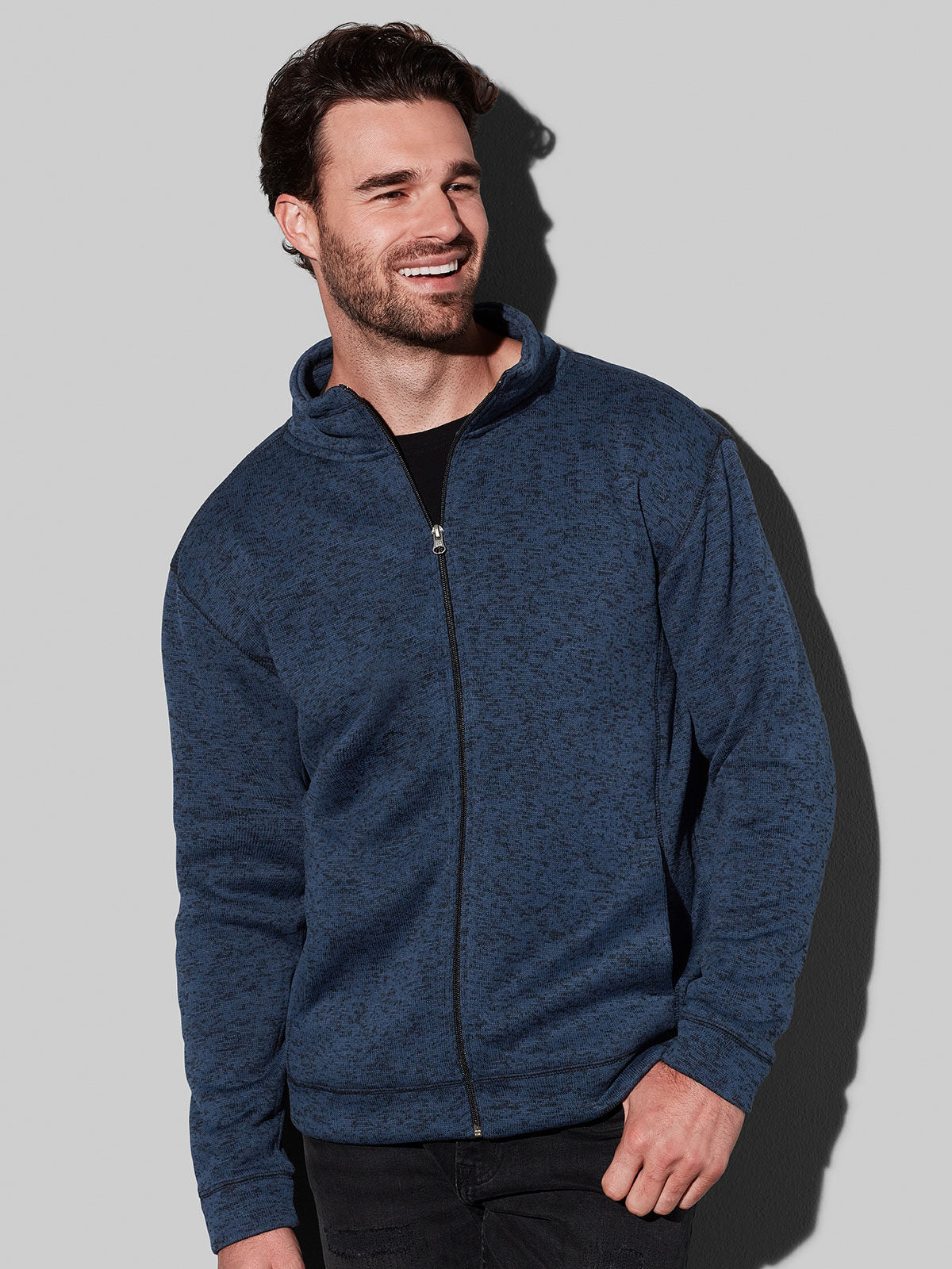 PILE ACTIVE KNIT FLEECE JACKET - STEDMAN fronte