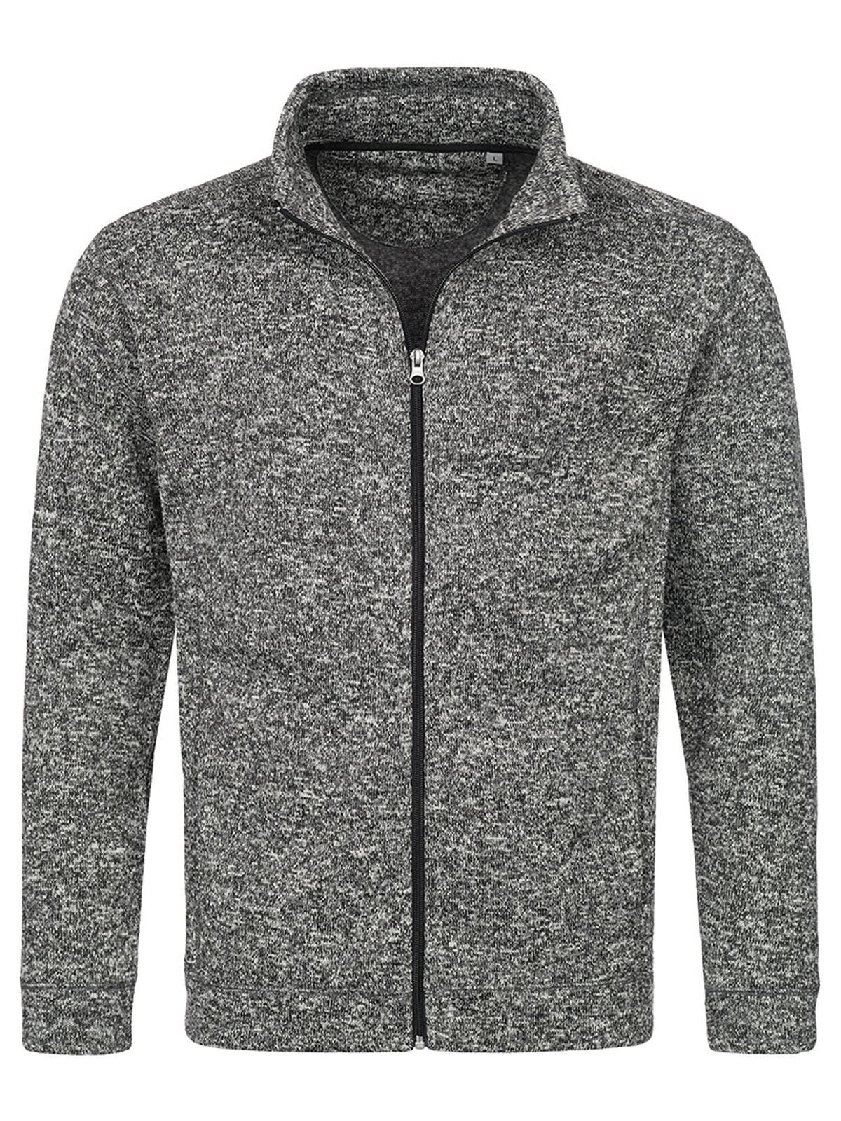 PILE ACTIVE KNIT FLEECE JACKET - STEDMANGrigio Scuro Melange