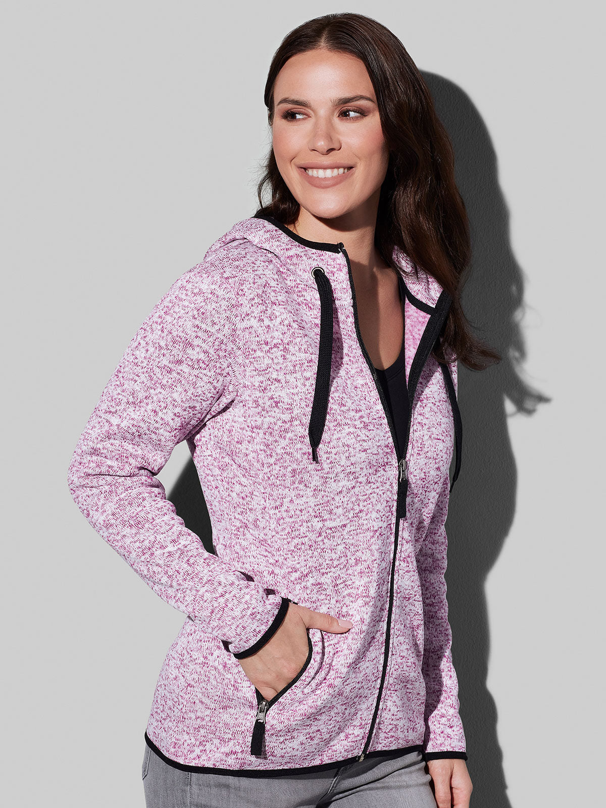 PILE DONNA ACTIVE KNIT FLEECE JACKET - STEDMAN fronte