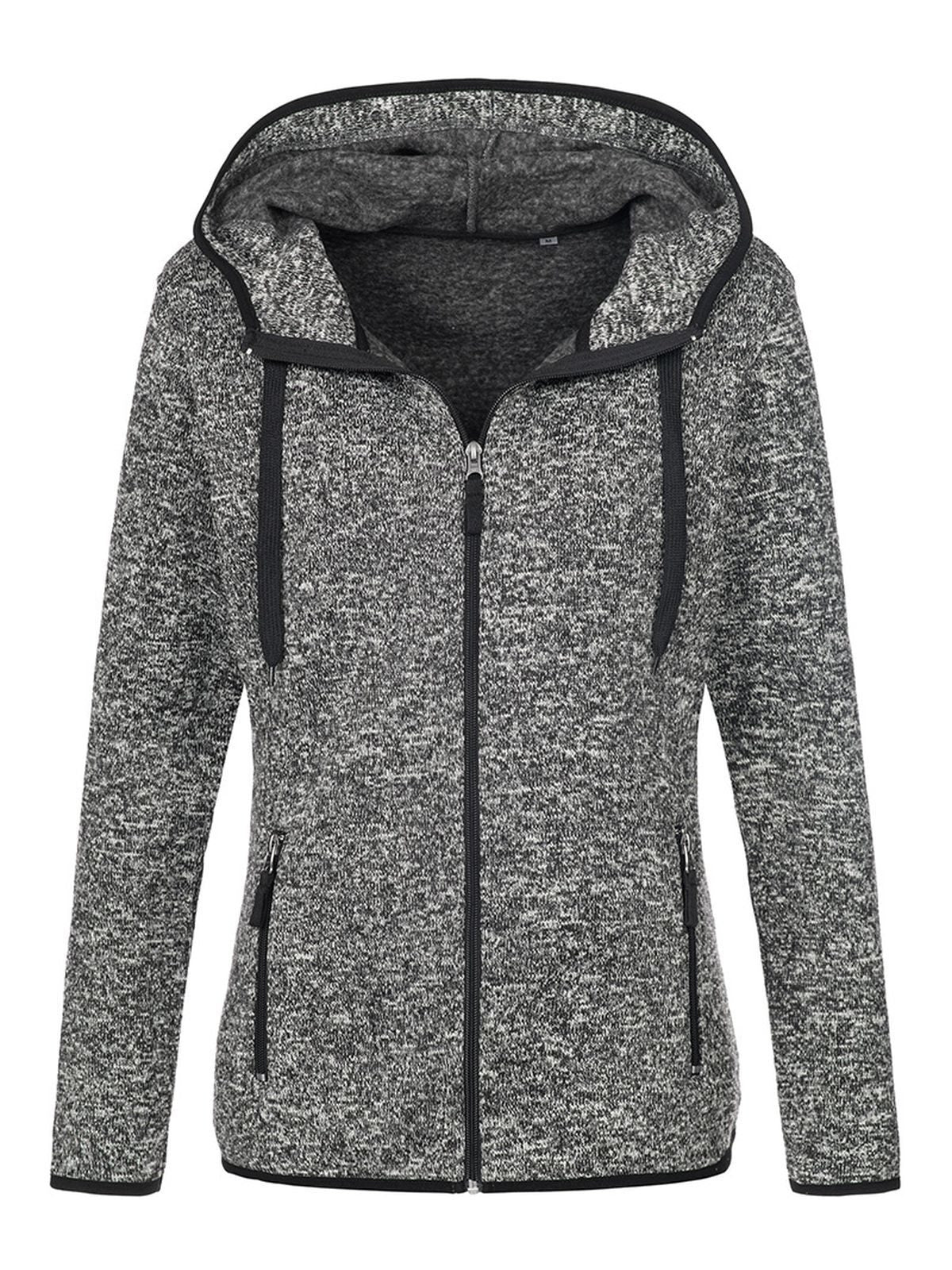 PILE DONNA ACTIVE KNIT FLEECE JACKET - STEDMANGrigio Scuro Melange