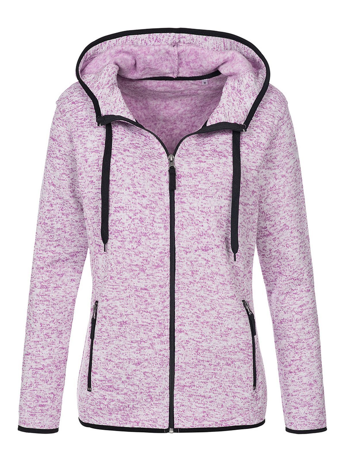 PILE DONNA ACTIVE KNIT FLEECE JACKET - STEDMANViola Melange