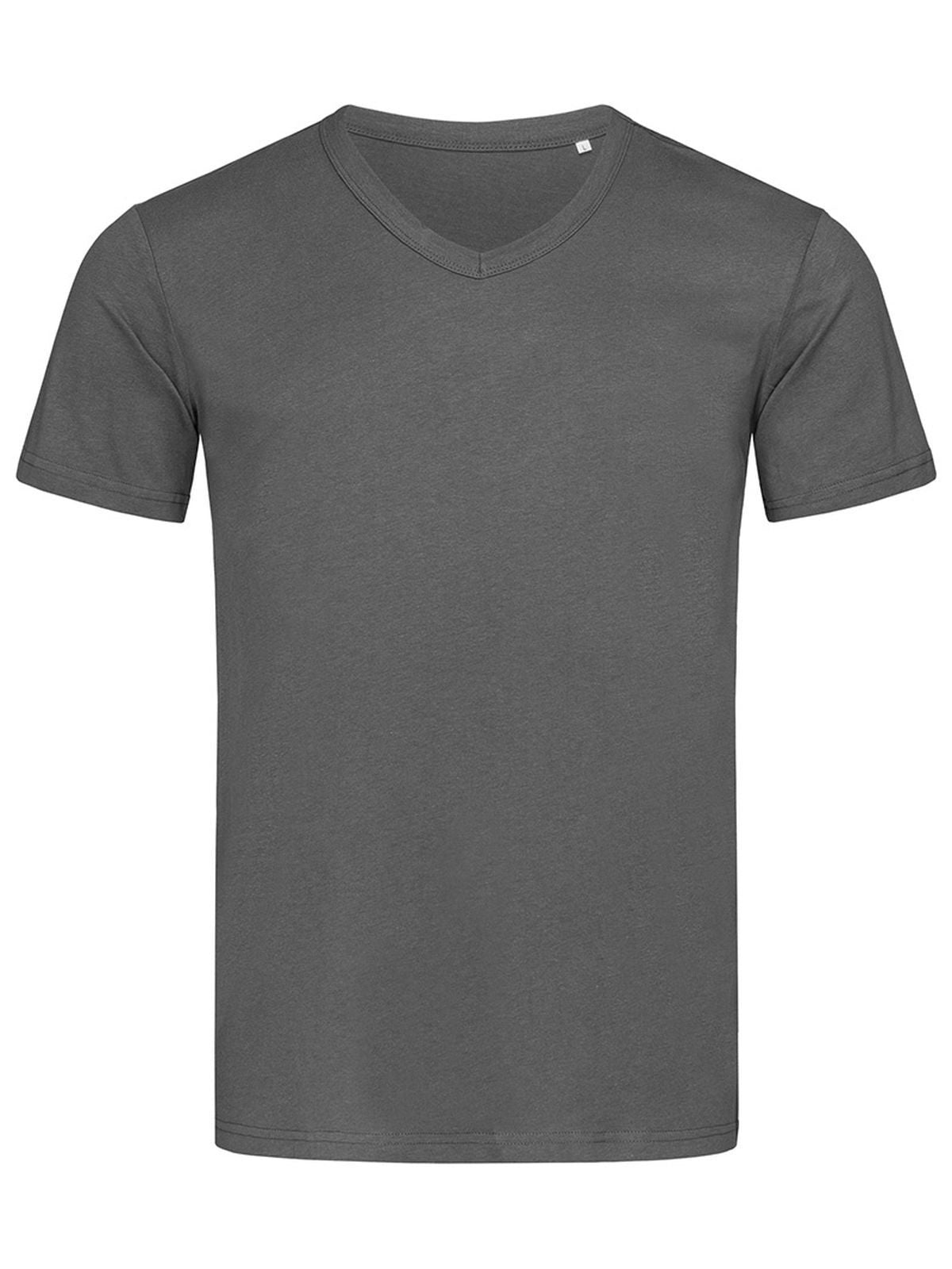 T-SHIRT BEN V-NECK - STEDMANGrigio Ardesia