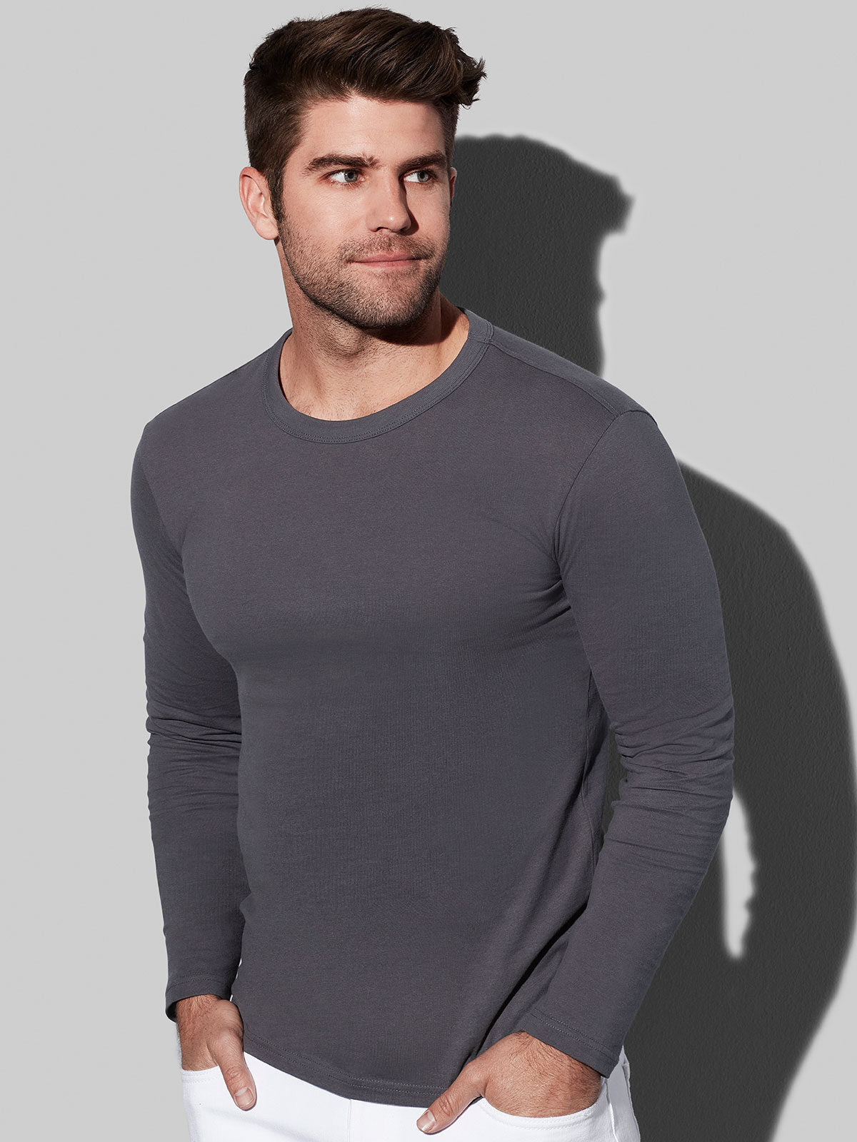 T-SHIRT MORGAN LONG SLEEVE - STEDMAN fronte