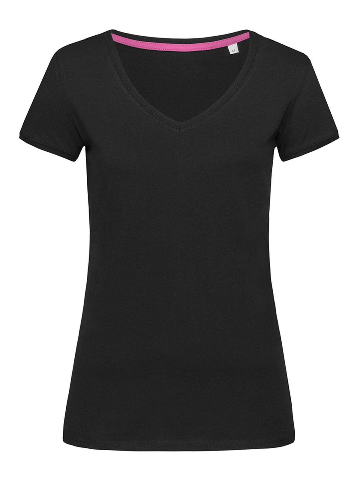 T-SHIRT DONNA MEGAN V-NECK - STEDMANNero Opaco