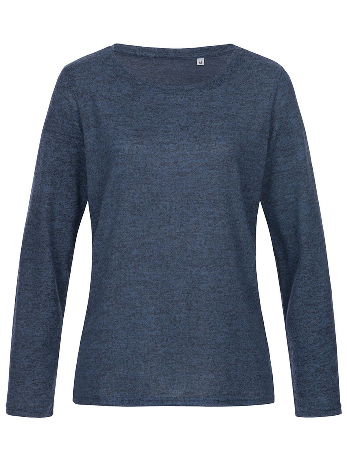PULLOVER DONNA KNIT SWEATER - STEDMANBlu Marina Melange