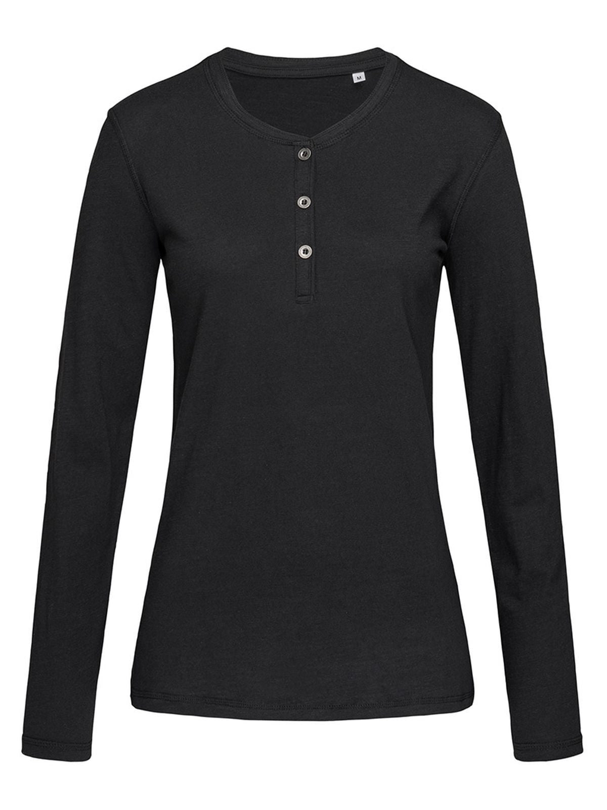 T-SHIRT SHARON HENLEY LONG SLEEVE - STEDMAN laterale