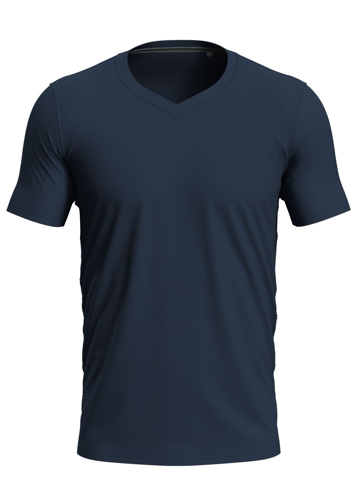 T-SHIRT CLIVE V-NECK - STEDMANBlu Mezzanotte