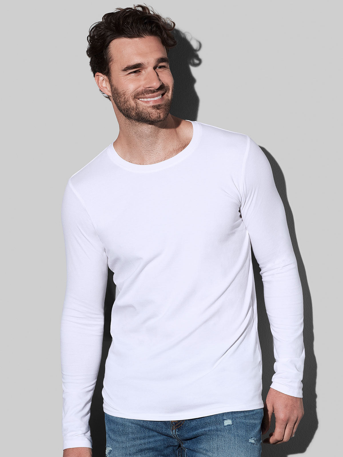 T-SHIRT CLIVE LONG SLEEVE - STEDMAN fronte