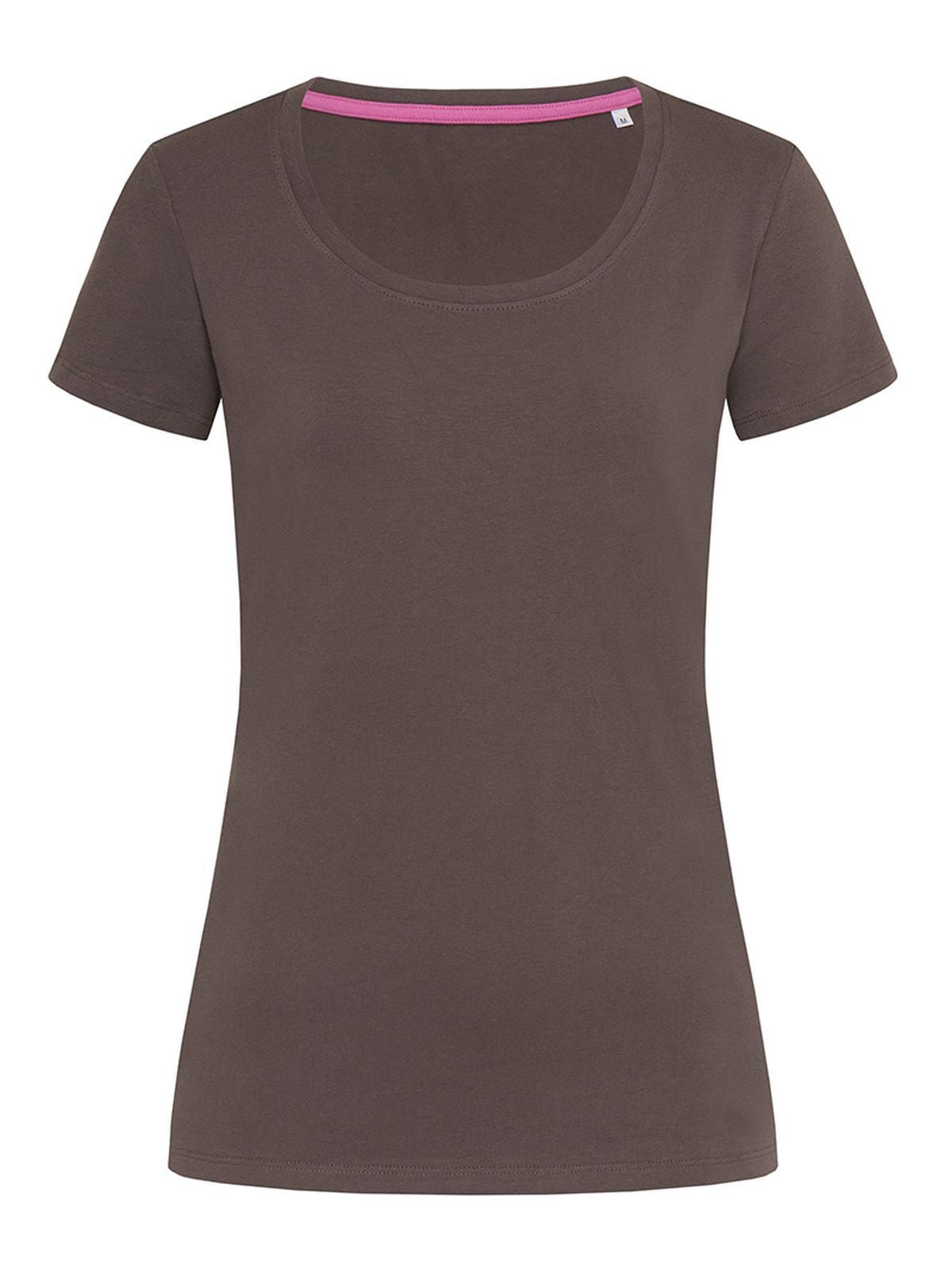 T-SHIRT DONNA CLAIRE CREW NECK - STEDMANCioccolato Fondente