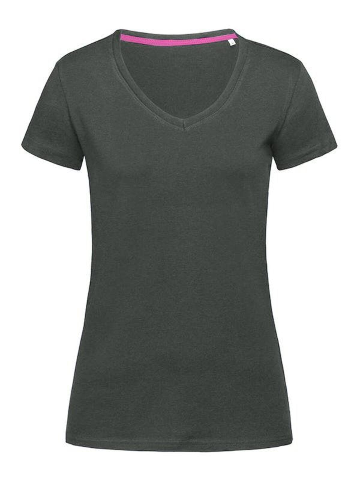 T-SHIRT DONNA CLAIRE V-NECK - STEDMANGrigio Ardesia