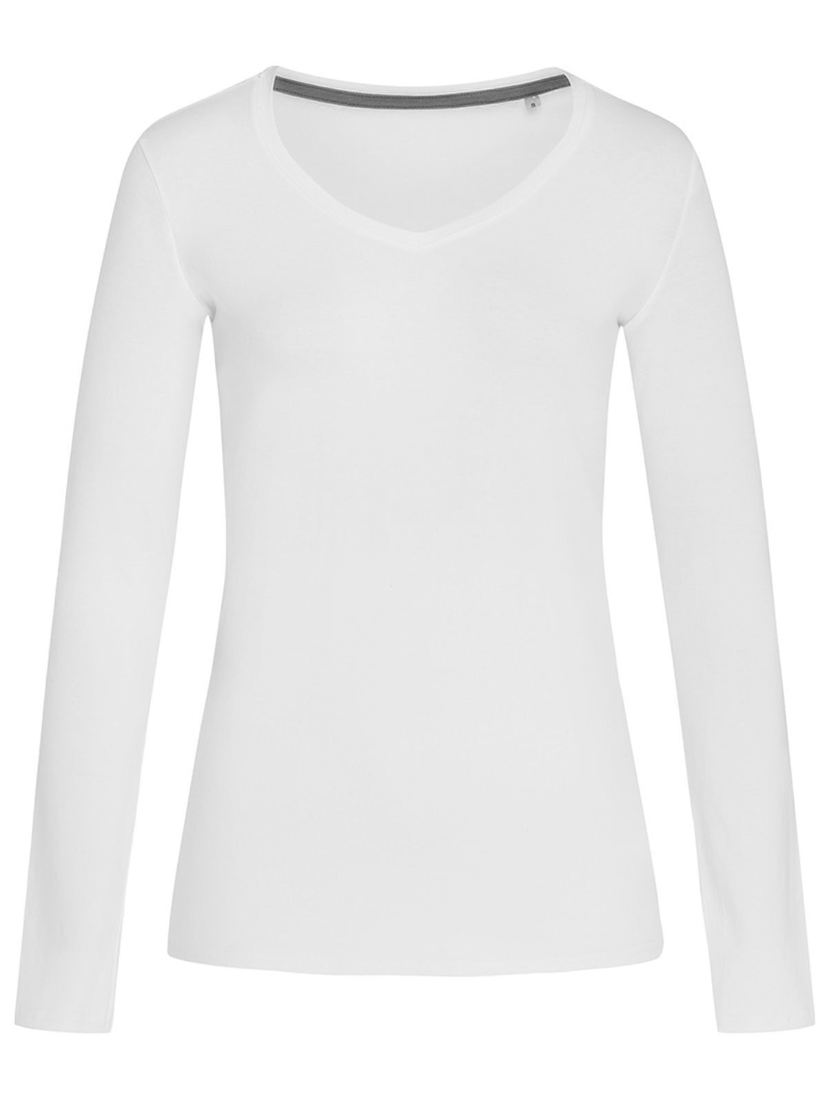 T-SHIRT DONNA CLAIRE V-NECK LONG SLEEVE - STEDMANBianco