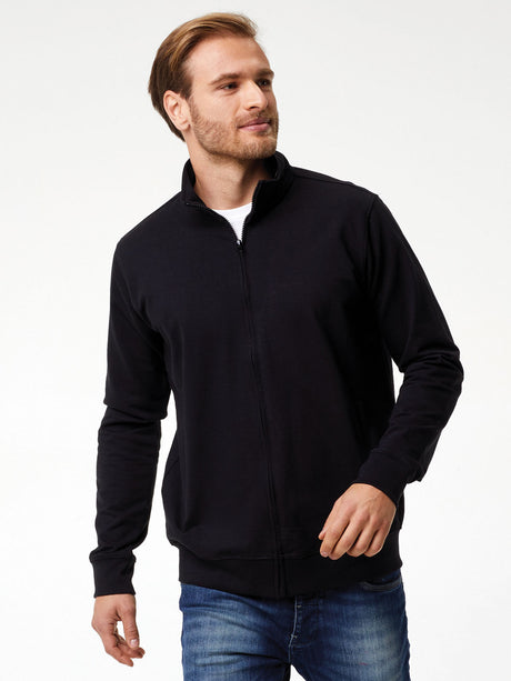 FELPA PRINCE CON ZIP INTERA IN COTONE FRENCH TERRY - BS fronte