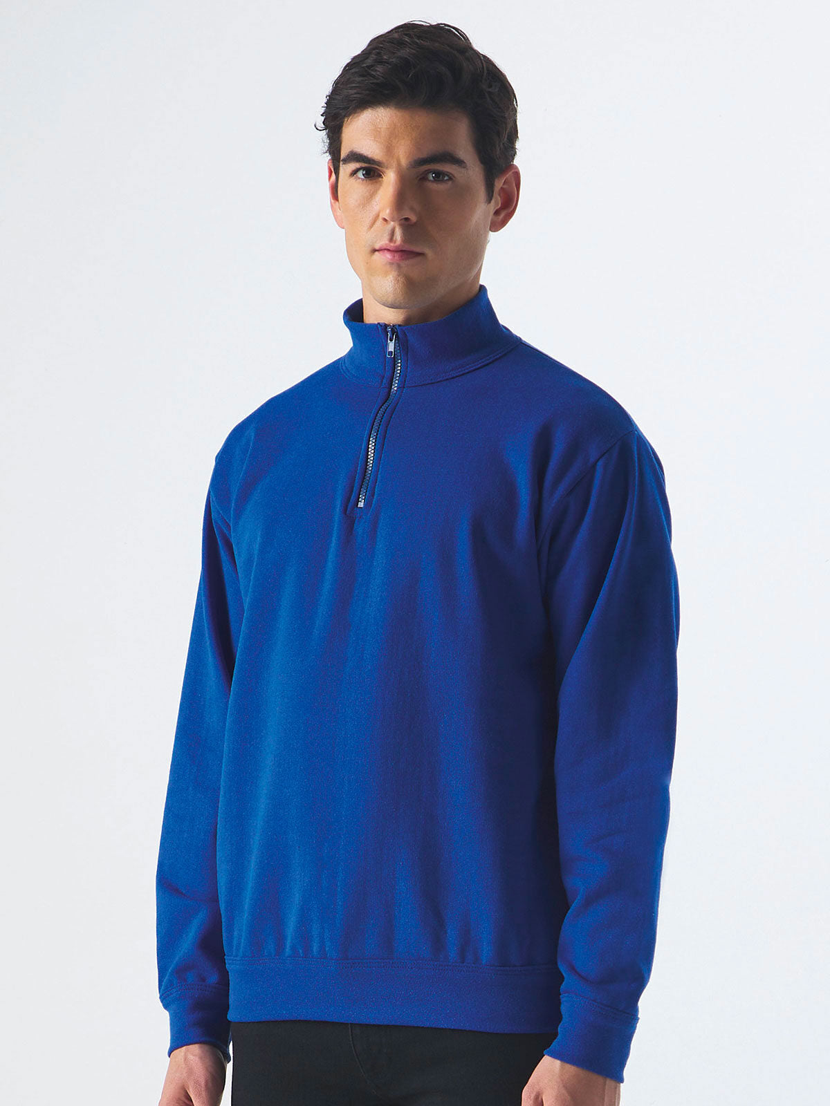 FELPA RANGER MEZZA ZIP IN COTONE E POLIESTERE RICICLATI - BS laterale