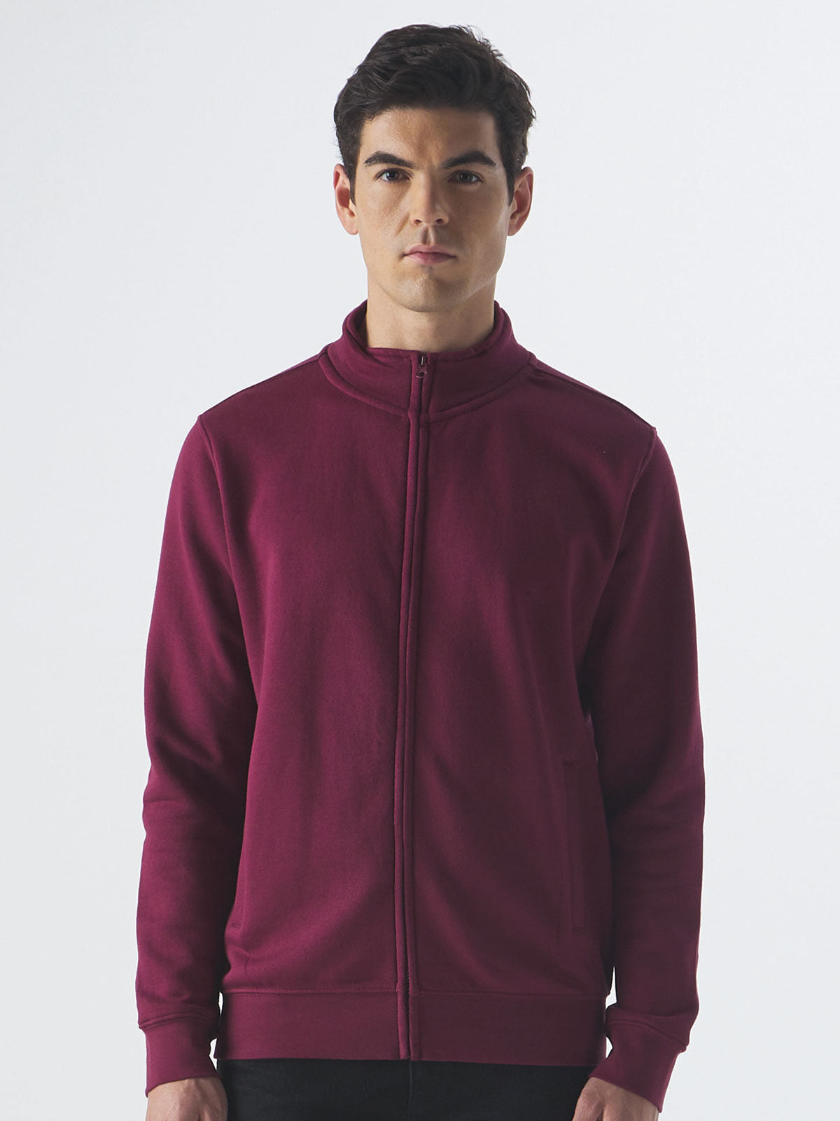 FELPA HARLEM JACKET CON ZIP INTERA IN COTONE E POLIESTERE - BS fronte