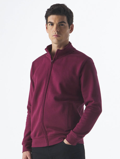 FELPA HARLEM JACKET CON ZIP INTERA IN COTONE E POLIESTERE - BS laterale