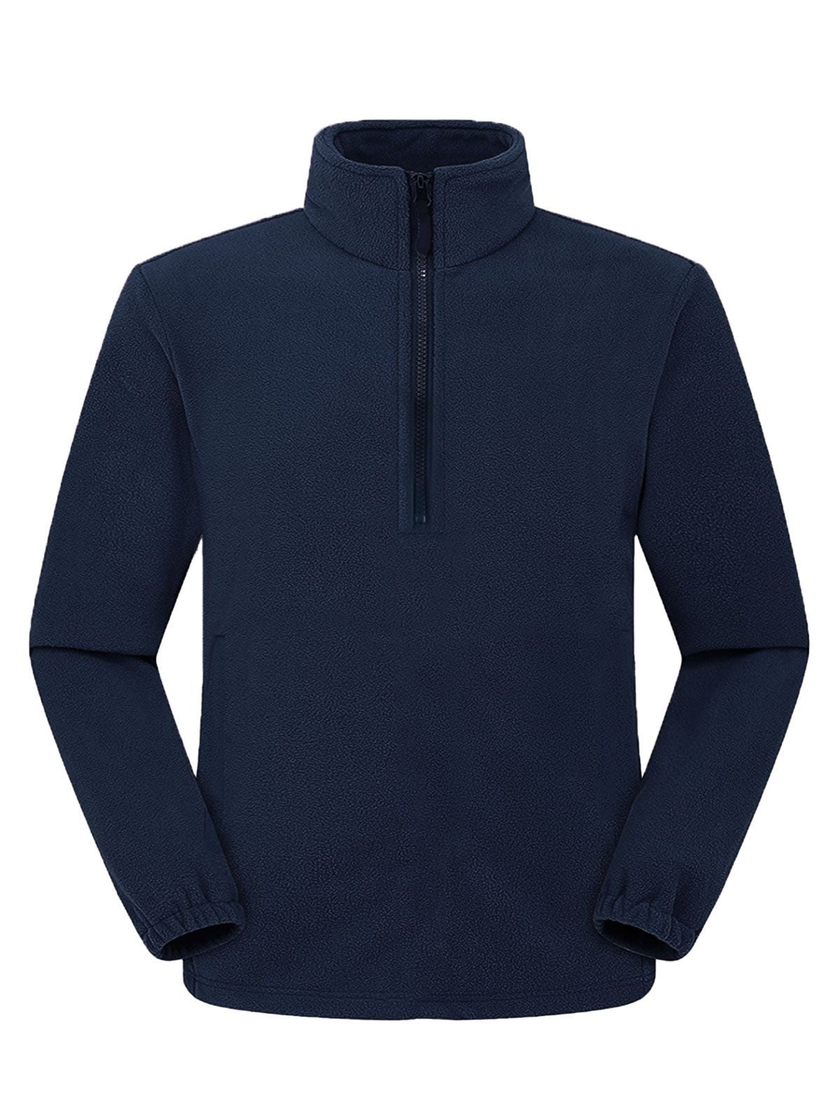 PILE UOMO 100% POLIESTERE MEZZA ZIP - RIVER BS laterale
