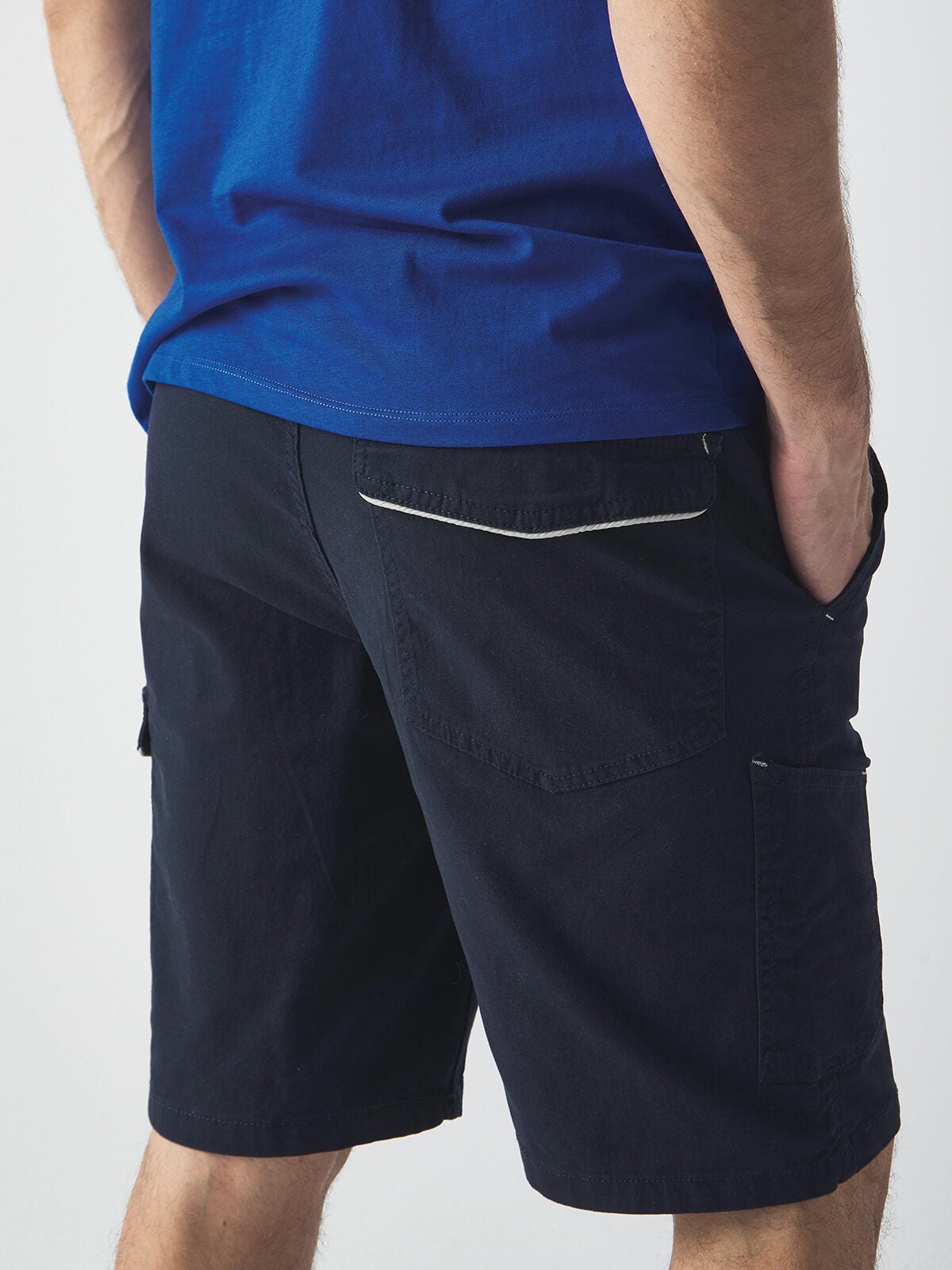 PANTALONCINO MULTITASCA ELASTICIZZATO POWER - BS laterale