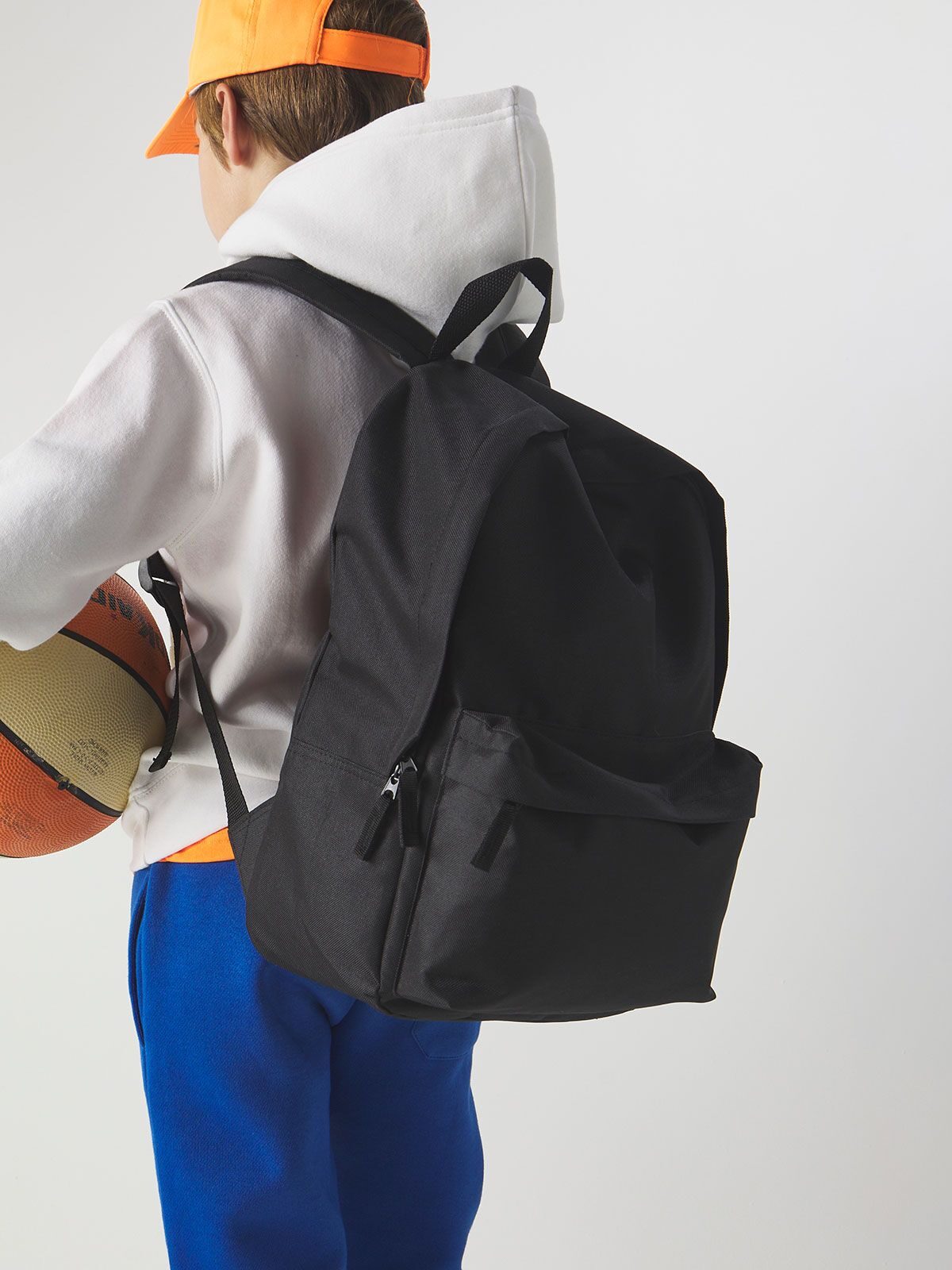 ZAINO IN POLIESTERE 600D CON TASCA FRONTALE - BACKPACK BS fronte