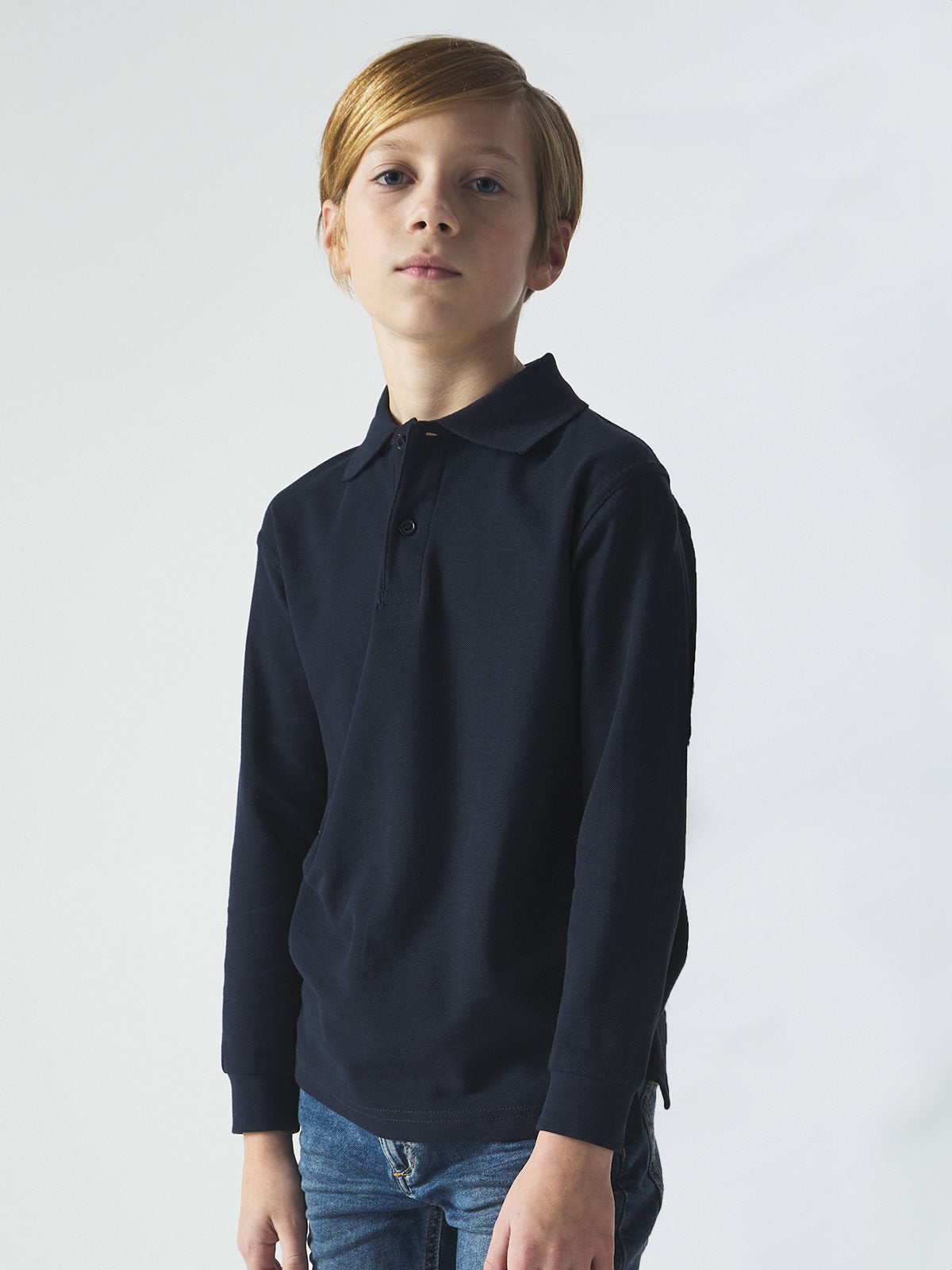 POLO BAMBINO MANICHE LUNGHE EVOLUTION - BS laterale