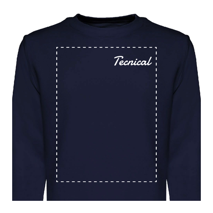 Felpa Girocollo in French Terry Personalizzabile F/R