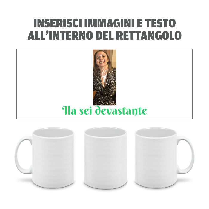 Tazza in Ceramica Personalizzata con Foto e Scritte