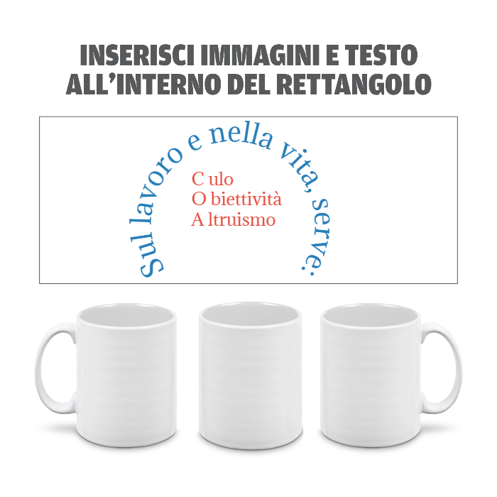 Tazza in Ceramica Personalizzata con Foto e Scritte