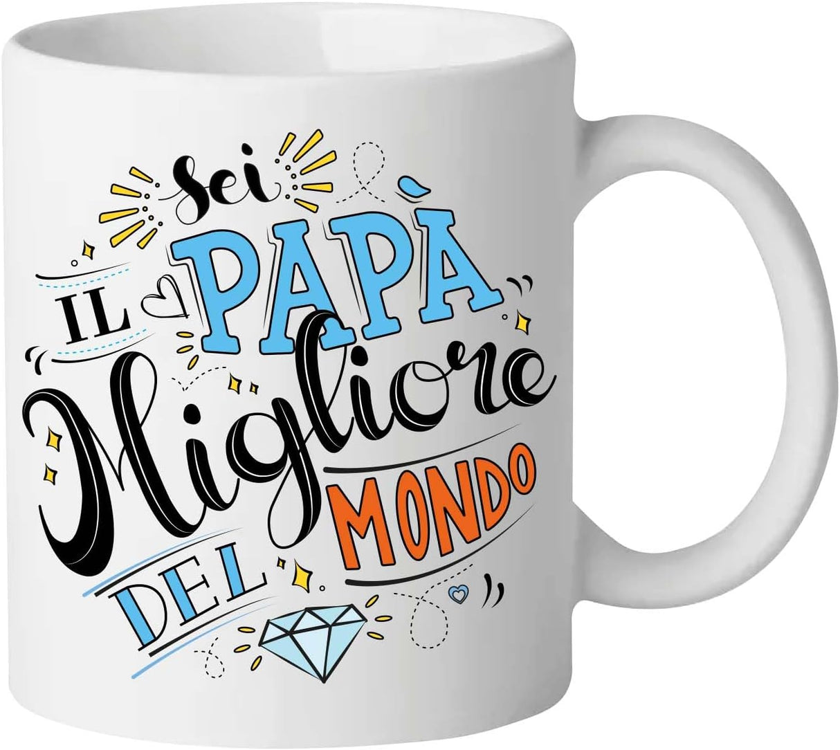 Tazza "Sei il Papà Migliore del Mondo" - Idea regalo Festa del Papà