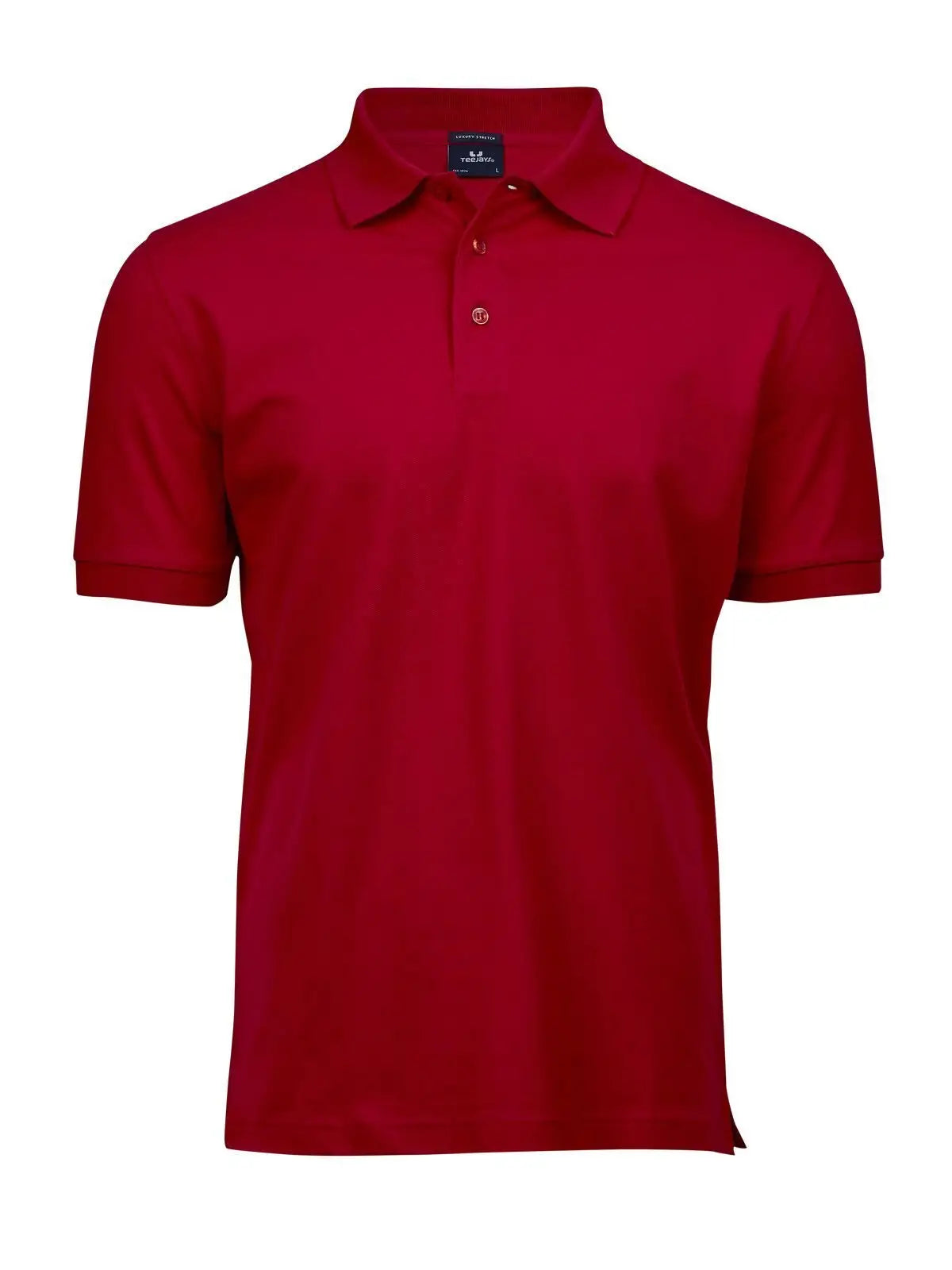 Polo Luxury Stretch Uomo in Piqué - Rosso - Tee Jays