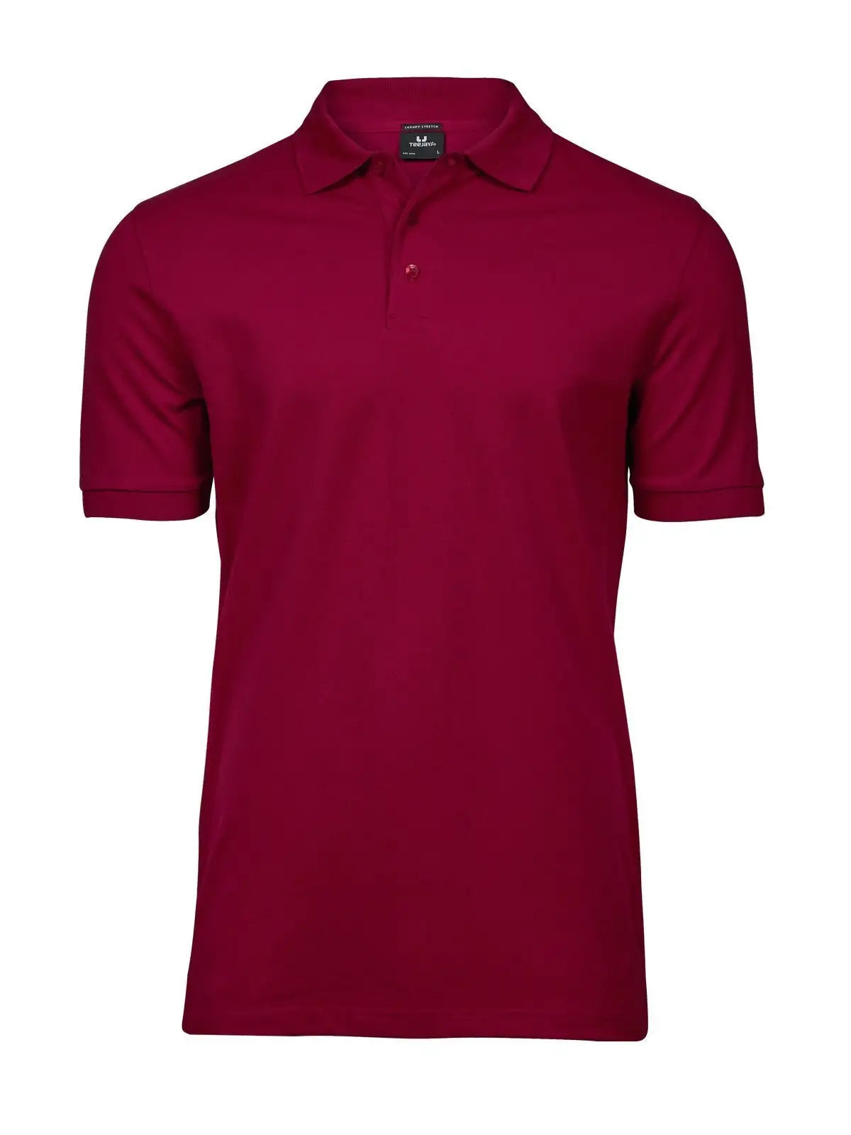 Polo Luxury Stretch Uomo in Piqué - Rosso - Tee Jays