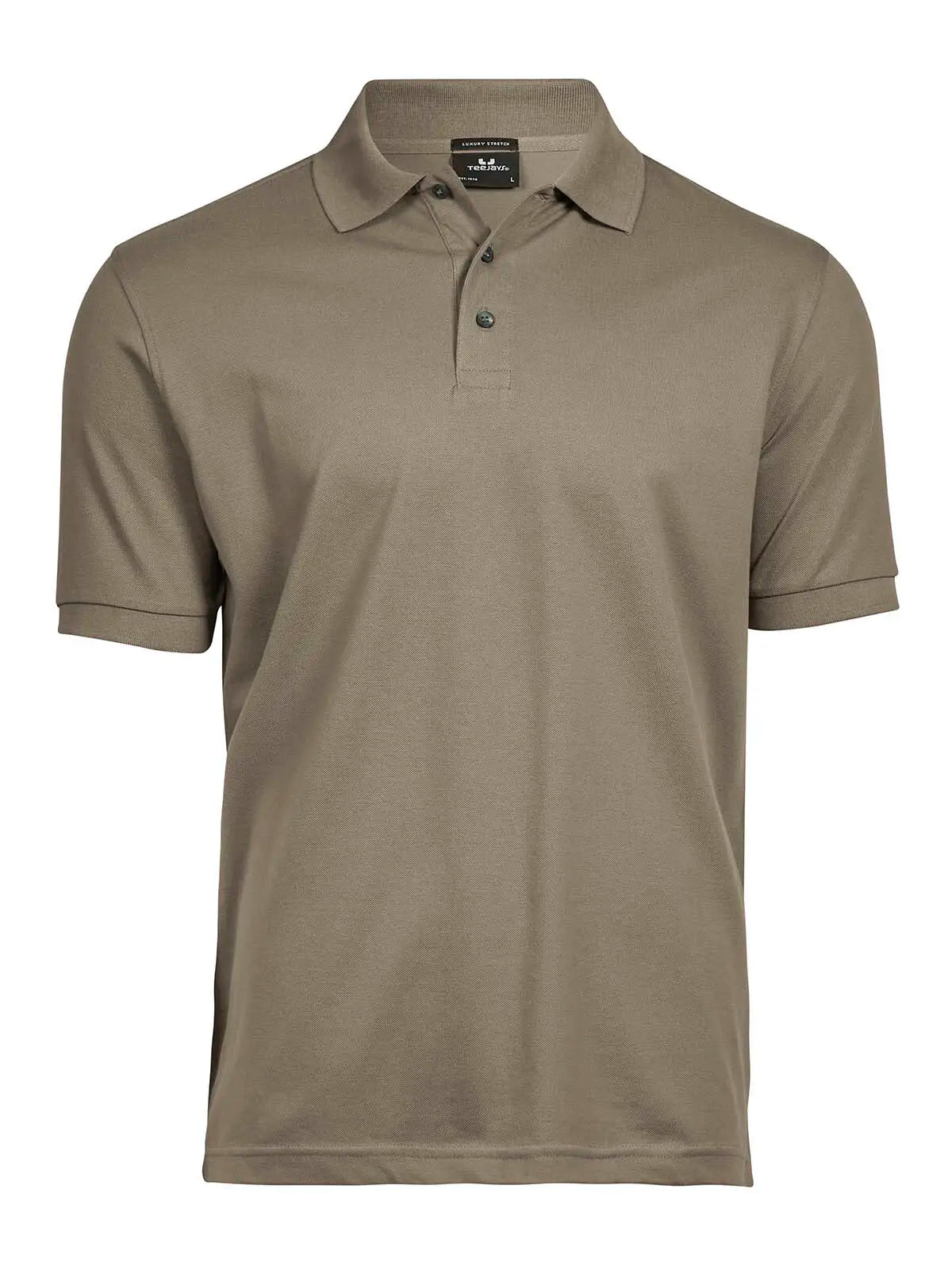 Polo Luxury Stretch Uomo in Piqué - Beige - Tee Jays