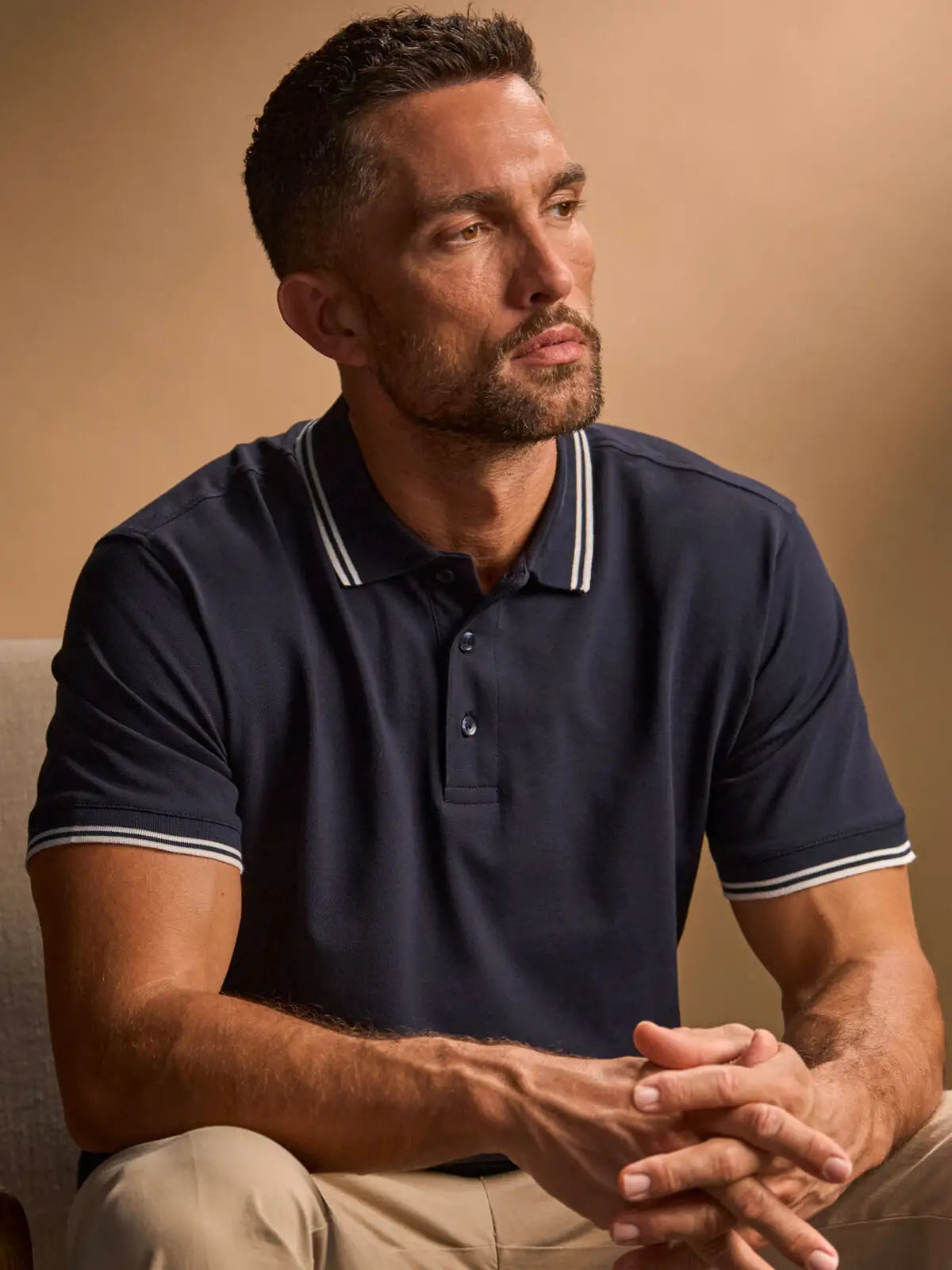 Luxury Stripe Stretch Polo Uomo – Piqué | Tee Jays