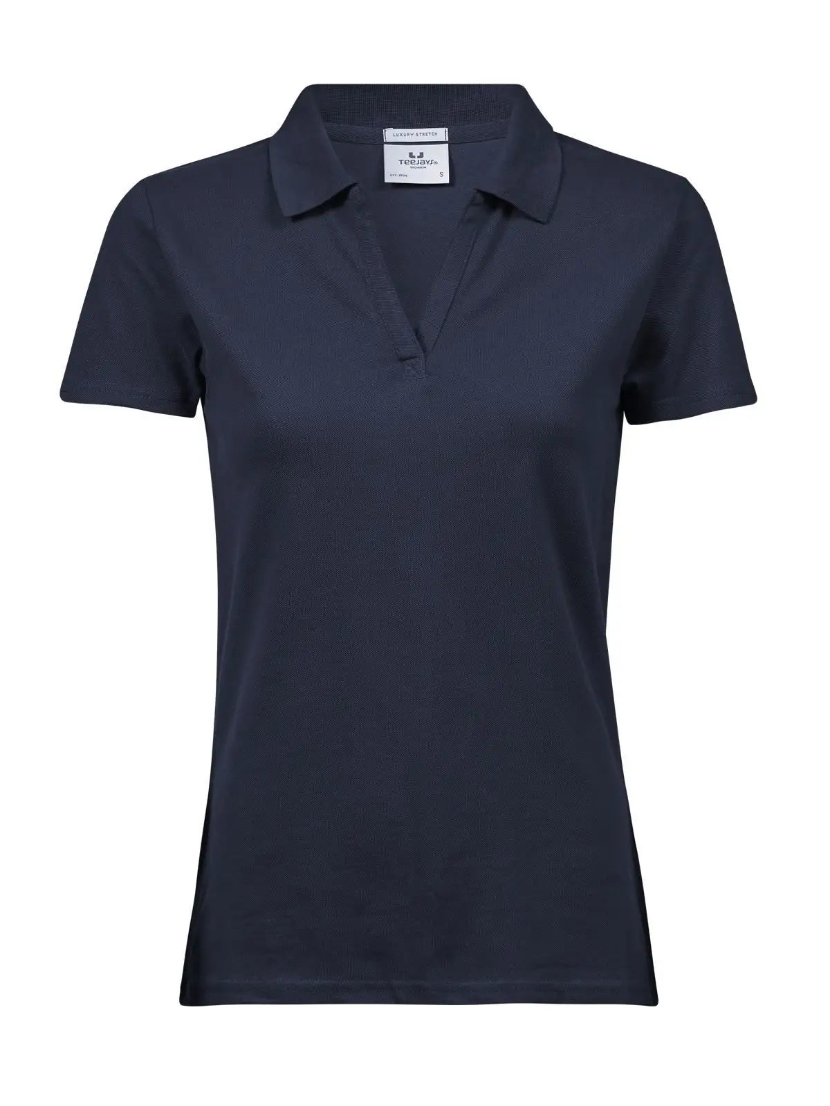 Women Luxury Stretch V Polo Donna – Scollo a V | Tee Jays - Blu